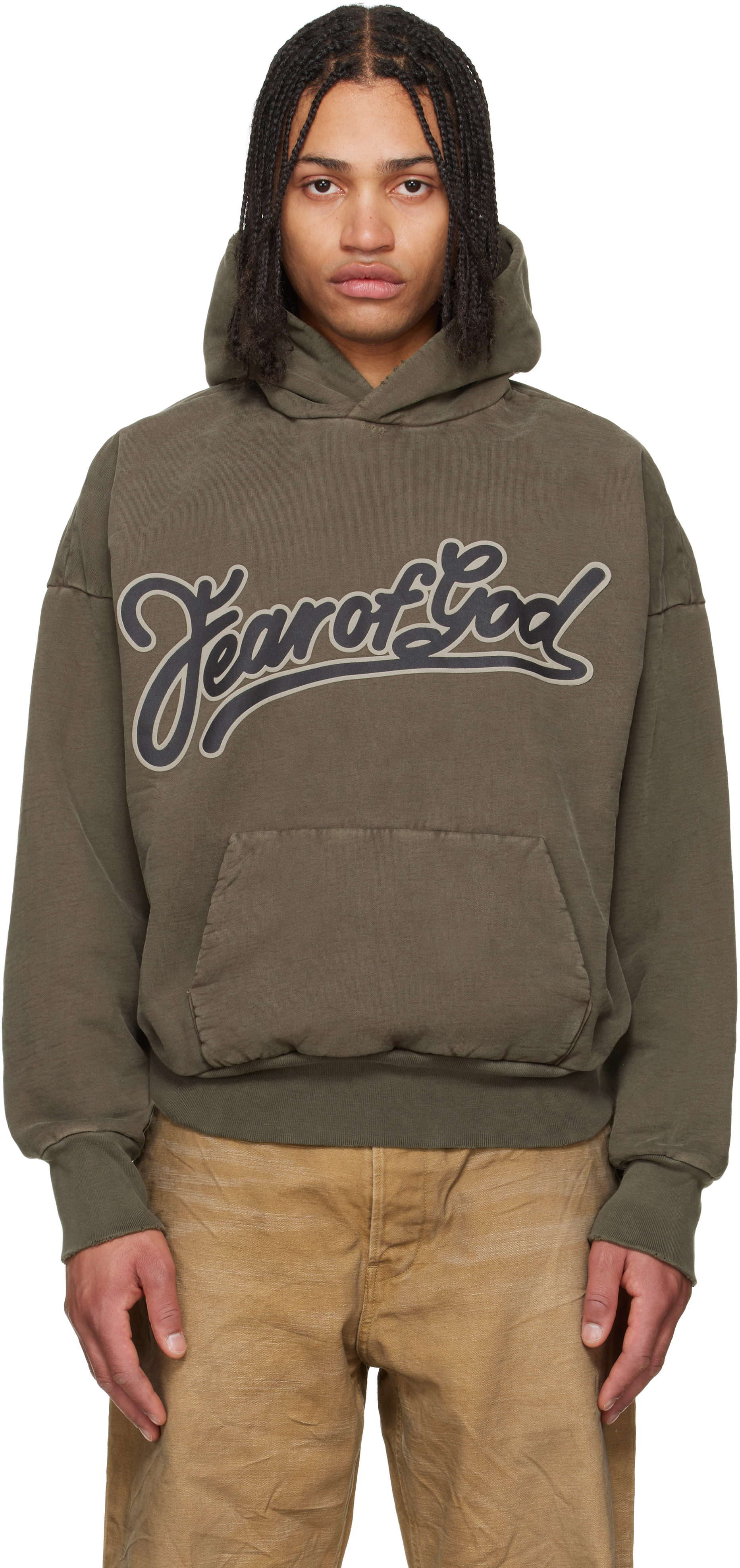 fearofgod 5th ウールプレイドローブコートS Fear Of God メンズ | SSENSE 日本
