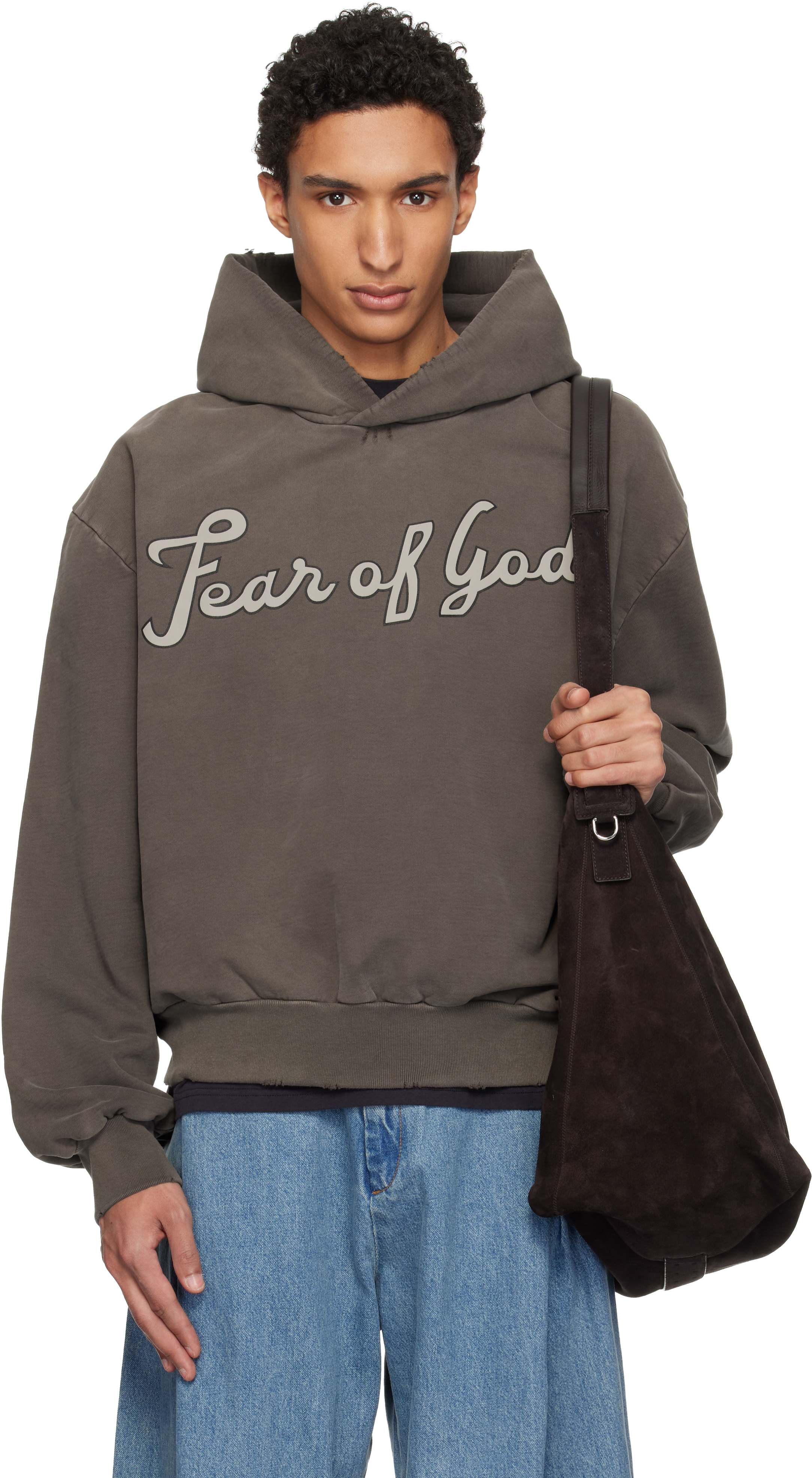 Brown '26' Classic Half Raglan Hoodie by Fear of God on Sale