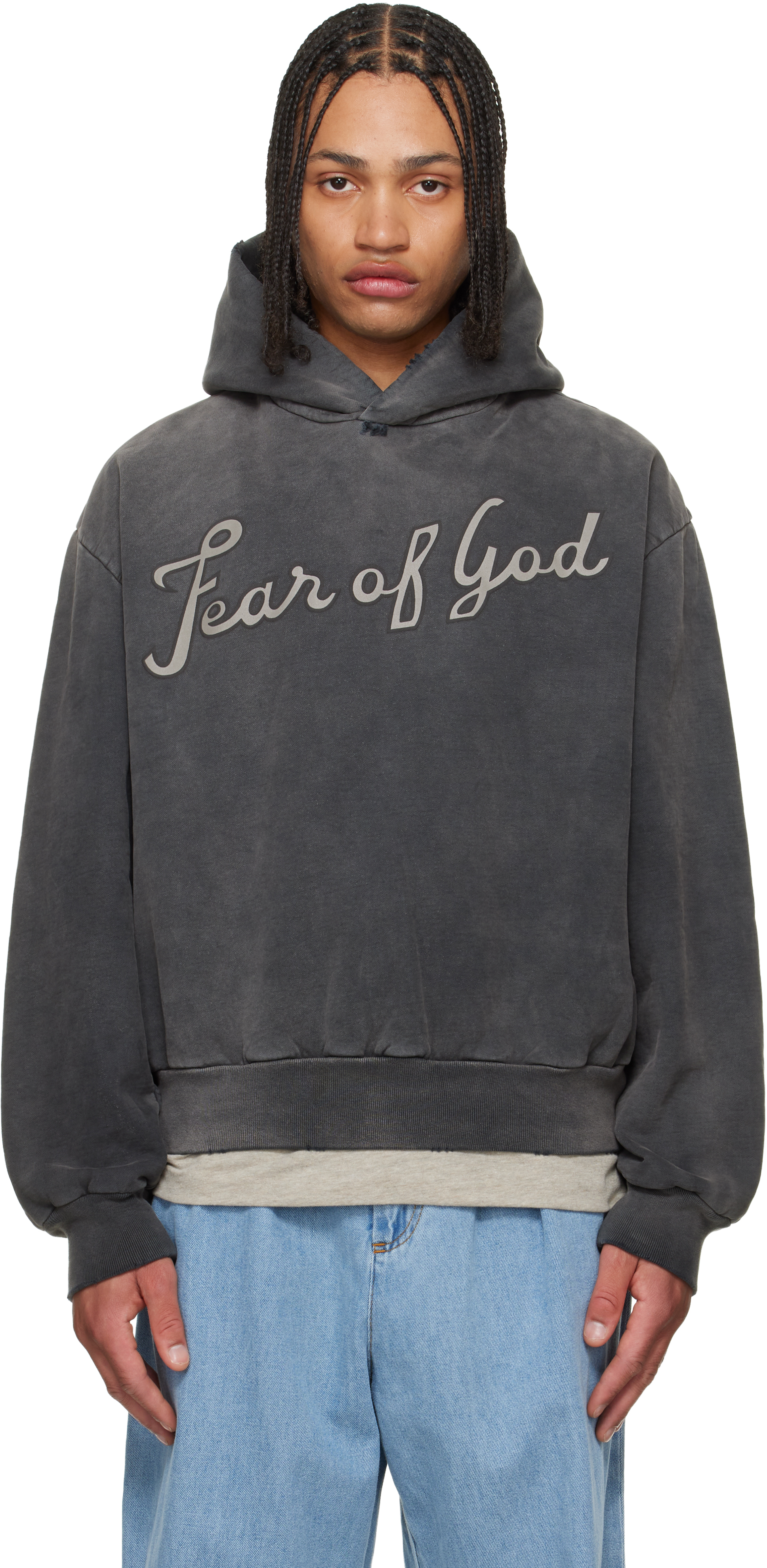 トップス Fear Of God Hoodie Fear of God Logo Overlapped Hoodie | Saks Fifth Avenue