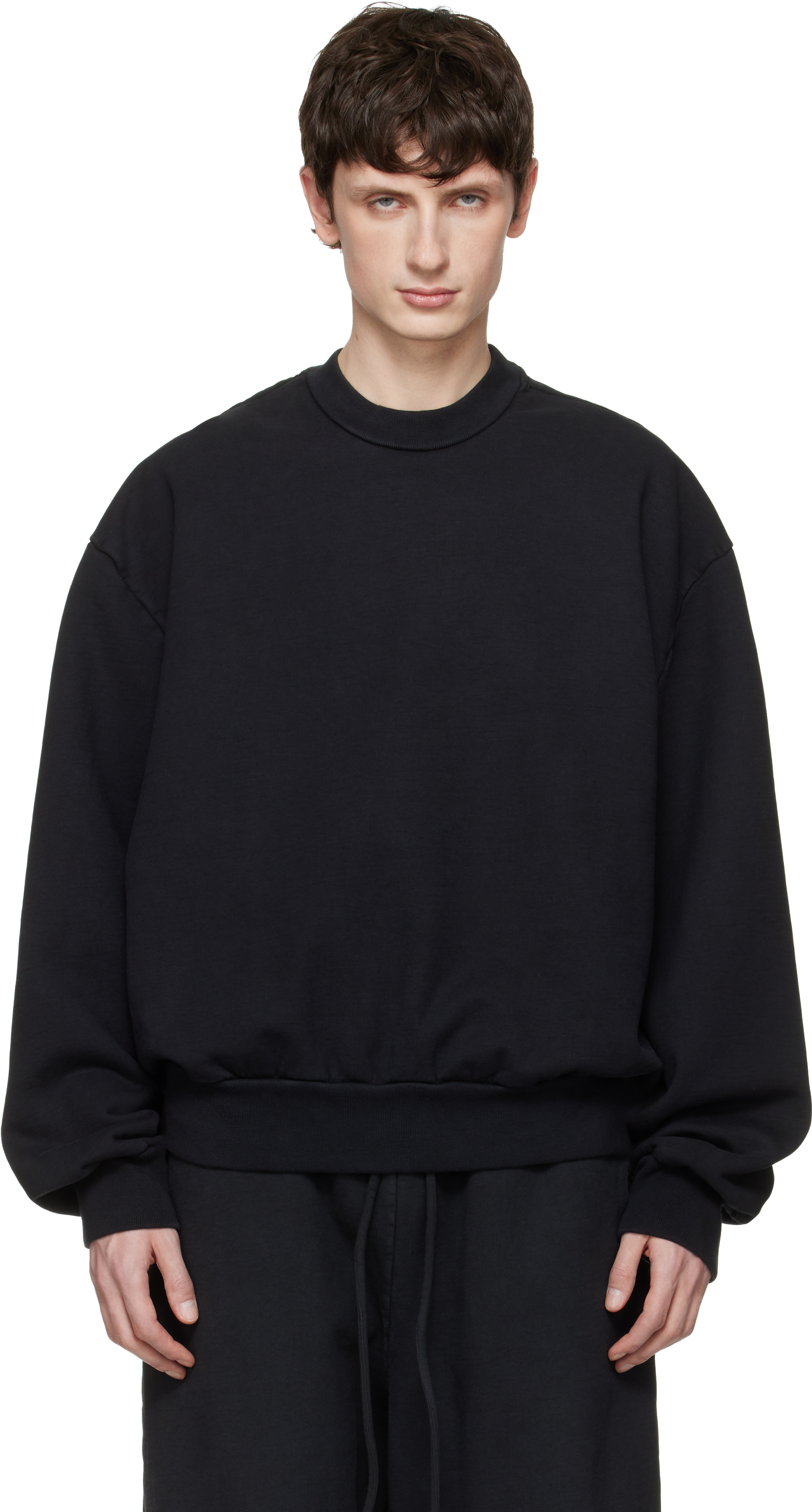 Fear of Godのブラック Sunfaded Classic Half Raglan スウェット 