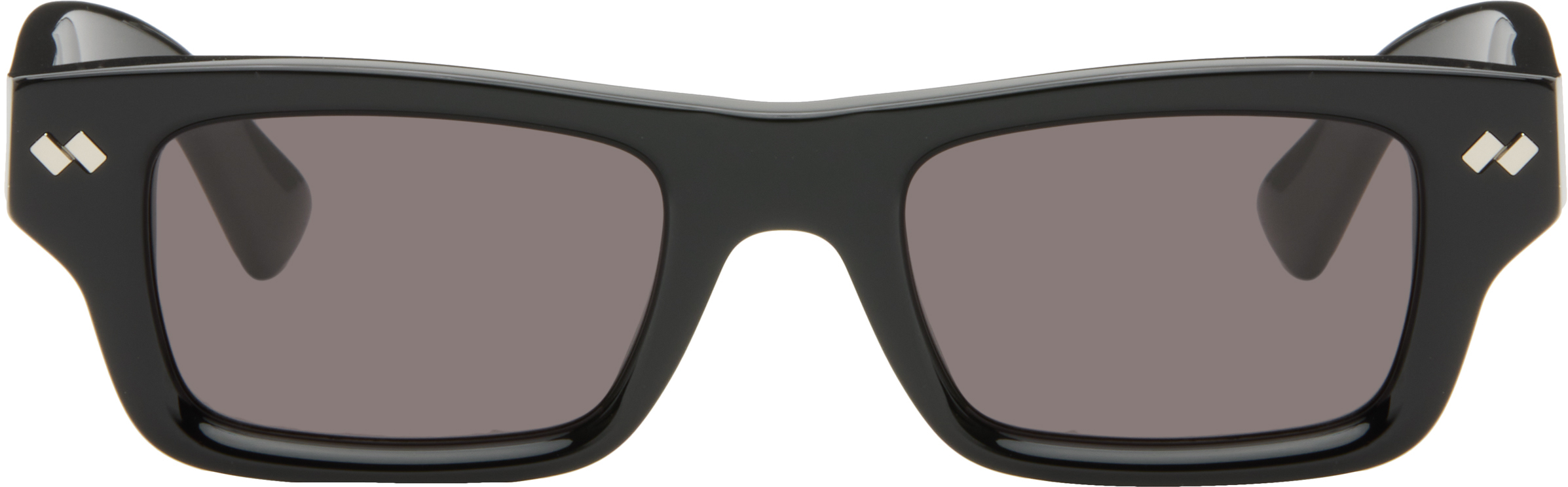 Bottega Veneta: Black Dizzy Square Sunglasses | SSENSE