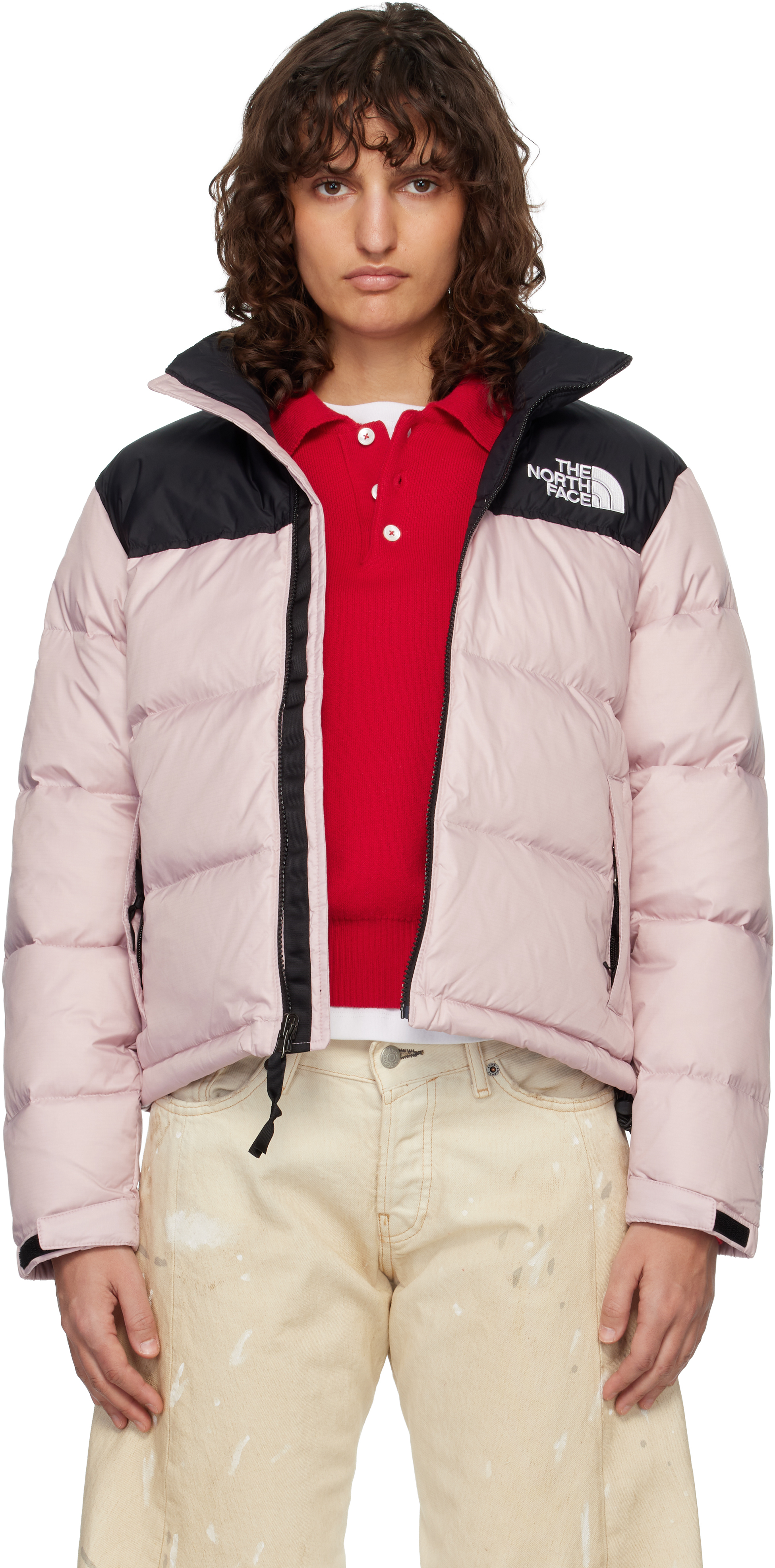 Pink 1996 Retro Nuptse Down Jacket by The North Face on Sale