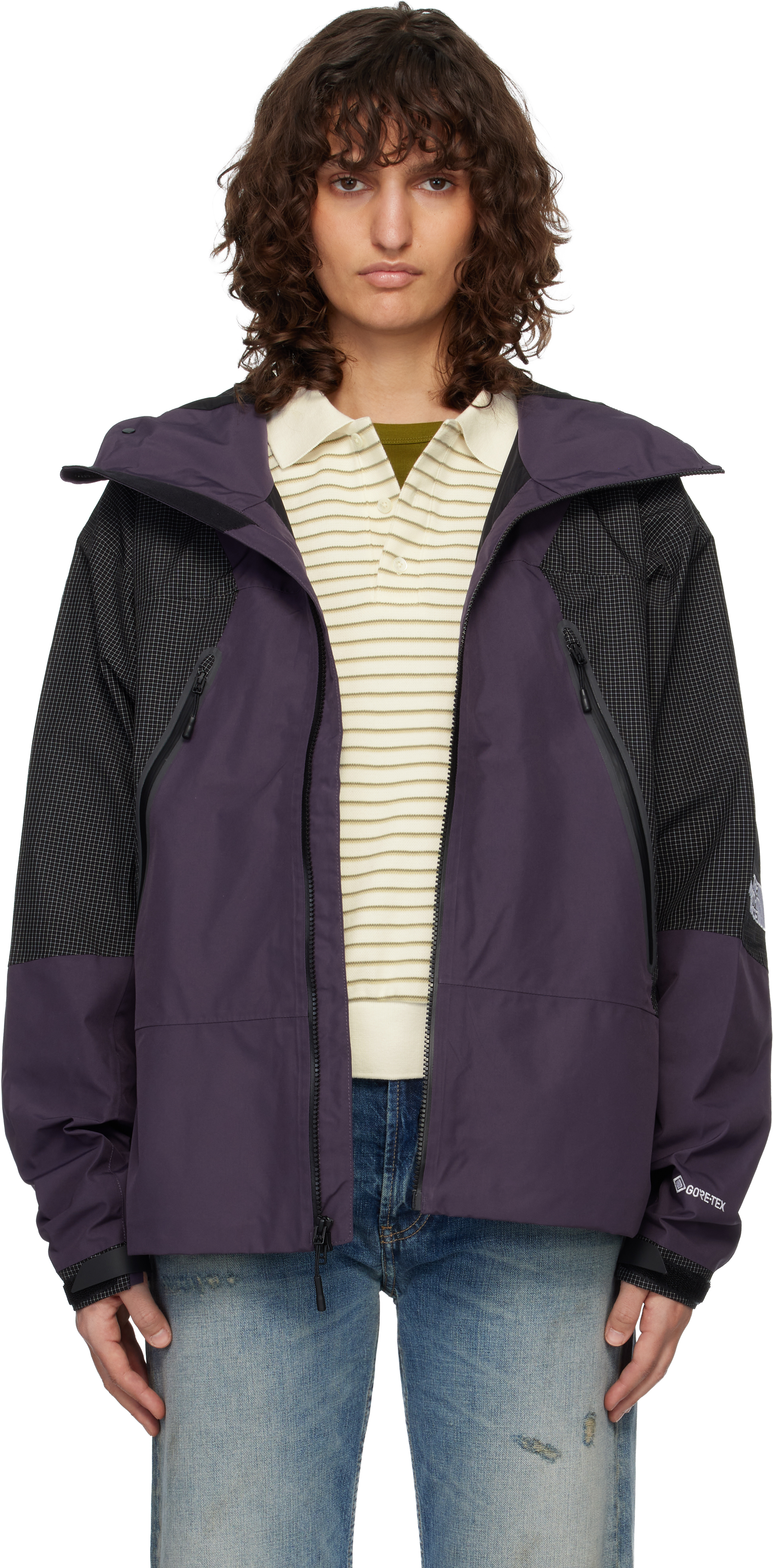 The North Faceのパープル HKe Spectra GORE-TEX Mountain Light 