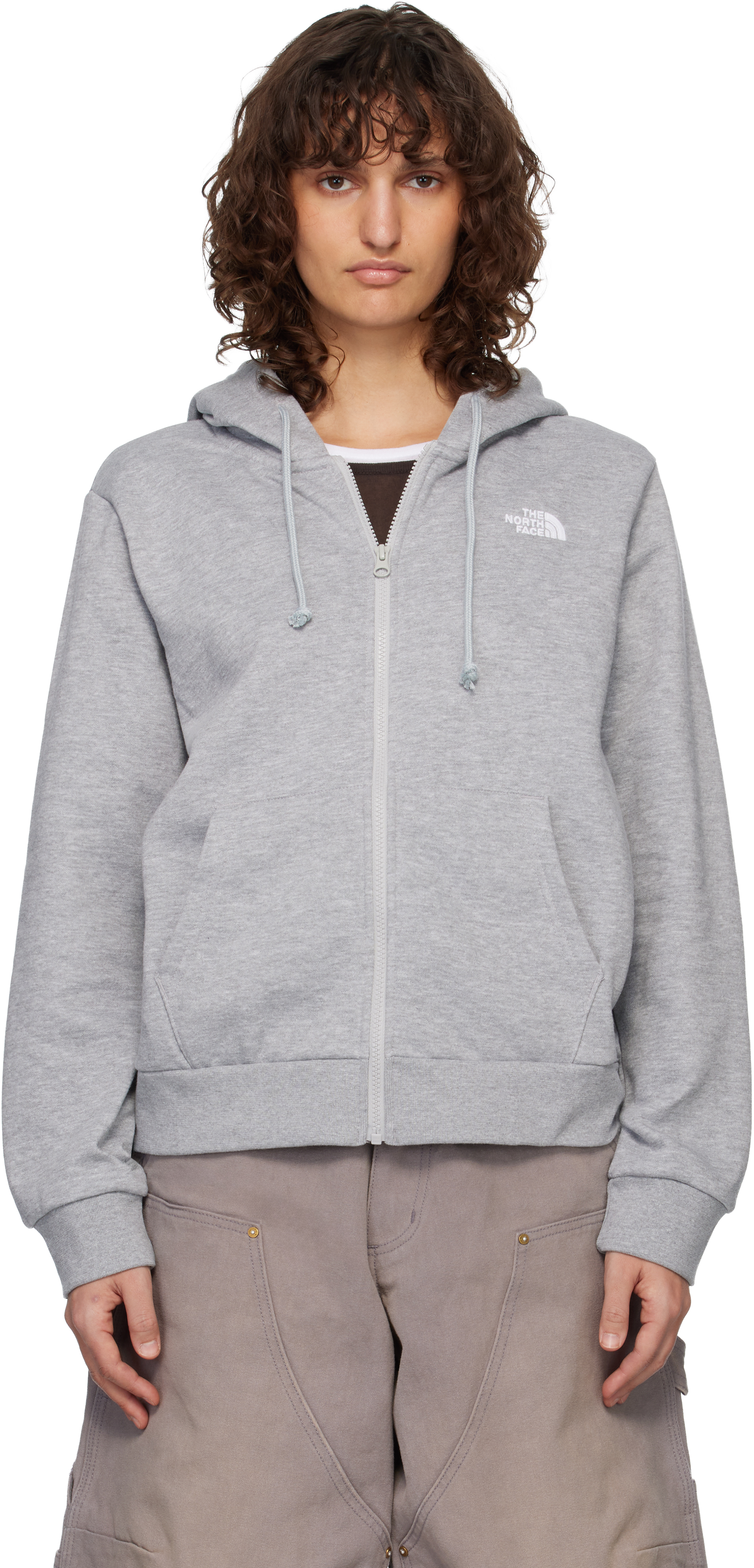 The North Faceのグレー Evolution Simple Dome Regular フルジップ