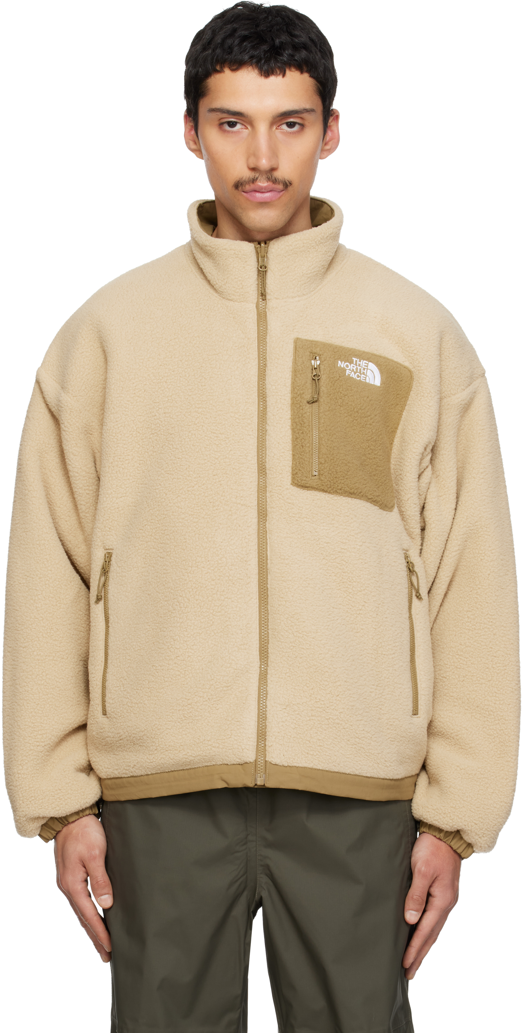 The North Face: ベージュ＆カーキ Yumiori リバーシブル ジャケット