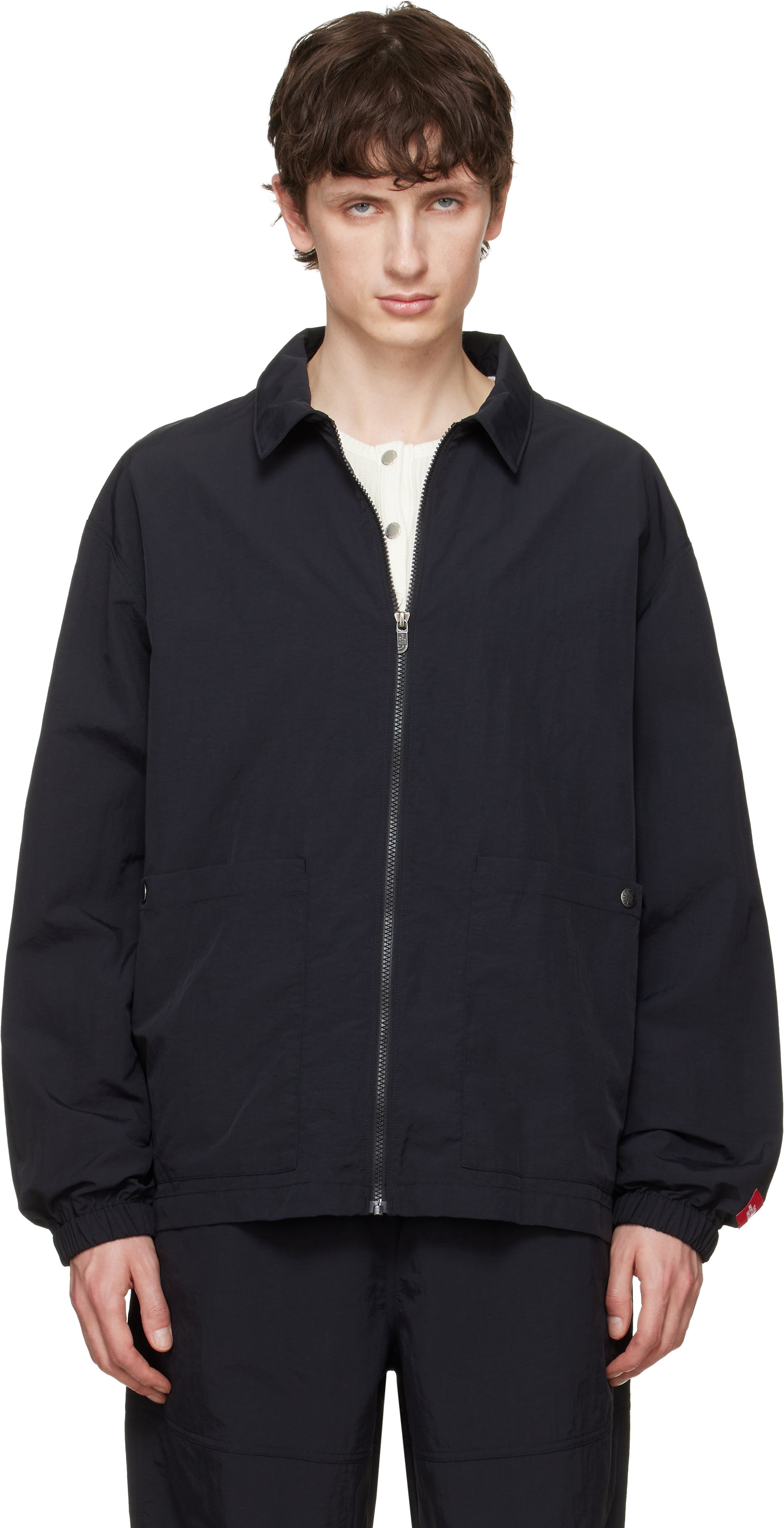 Black TNF Red Box Nylon Long-Sleeve Shirt by The North Face on Sale
