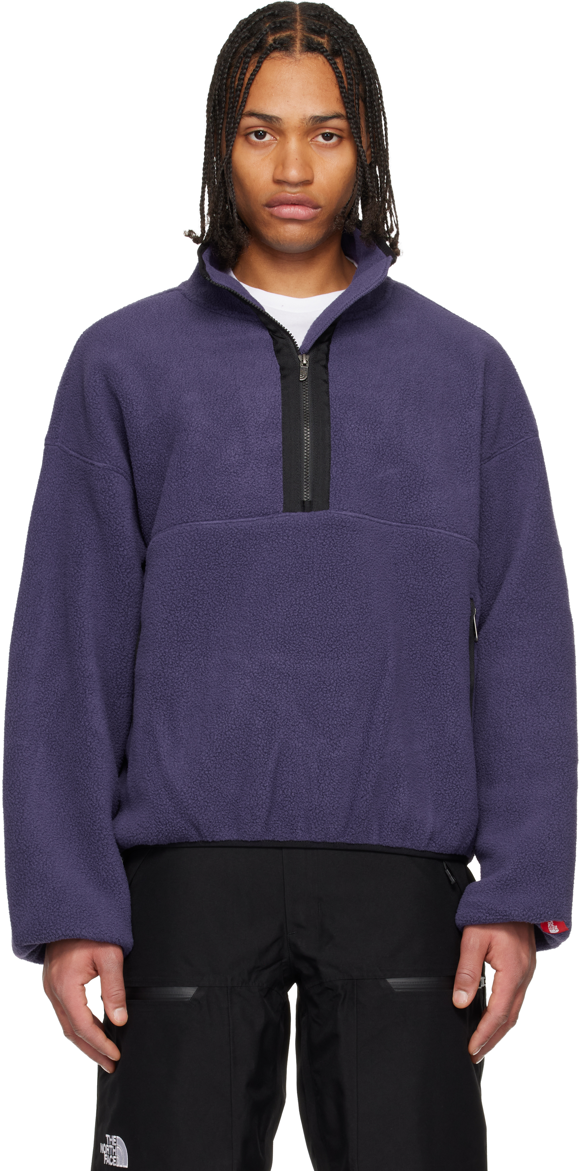 The North Face: パープル TNF Red Box 1/2 ジップ フリースジャケット