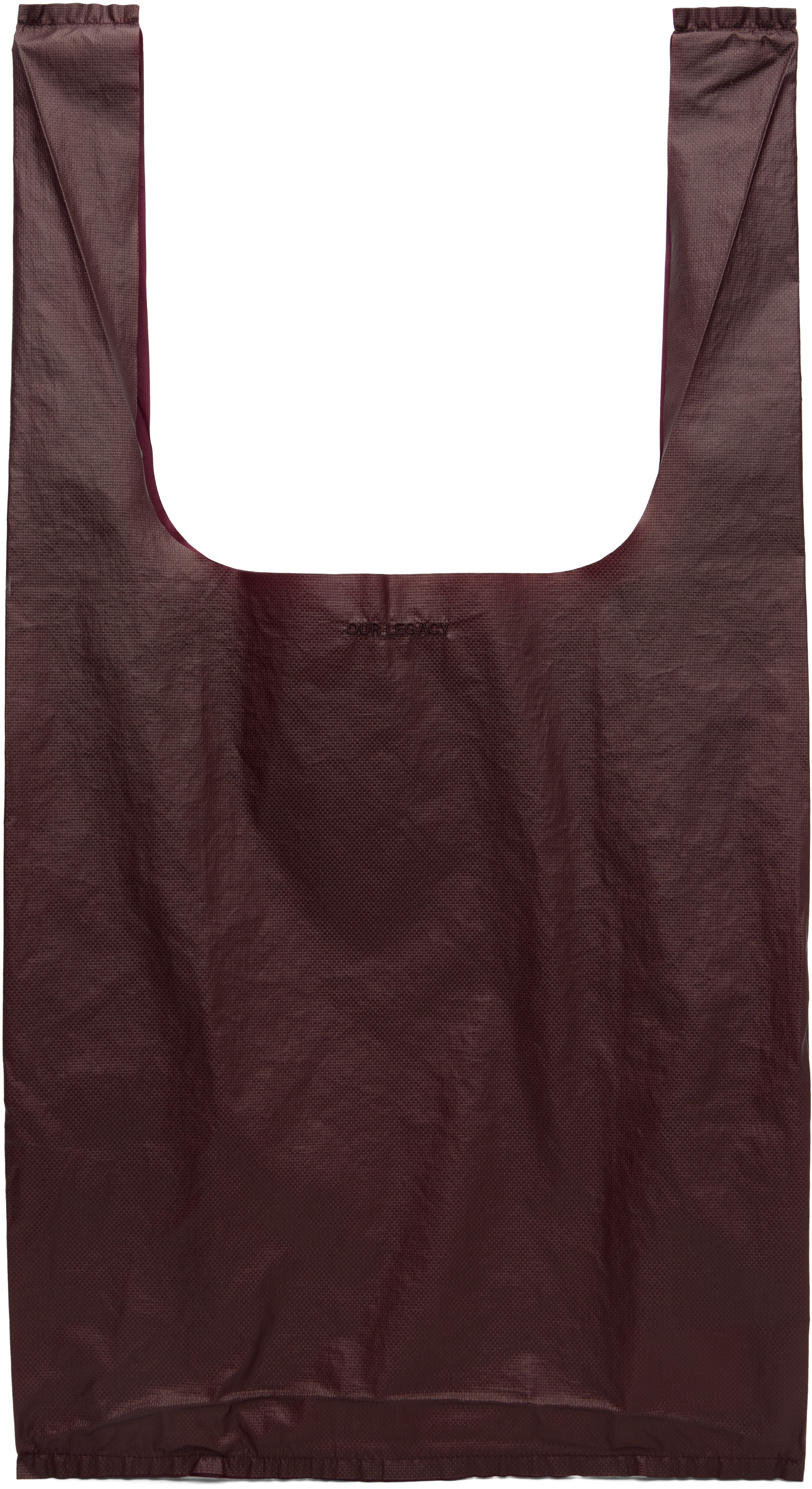 OUR LEGACY: Burgundy Grocery Tote | SSENSE