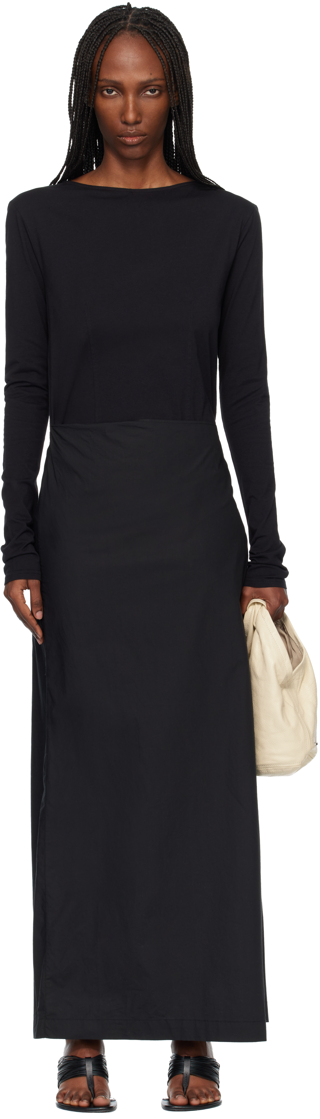 OUR LEGACY Black Twisted Maxi Dress