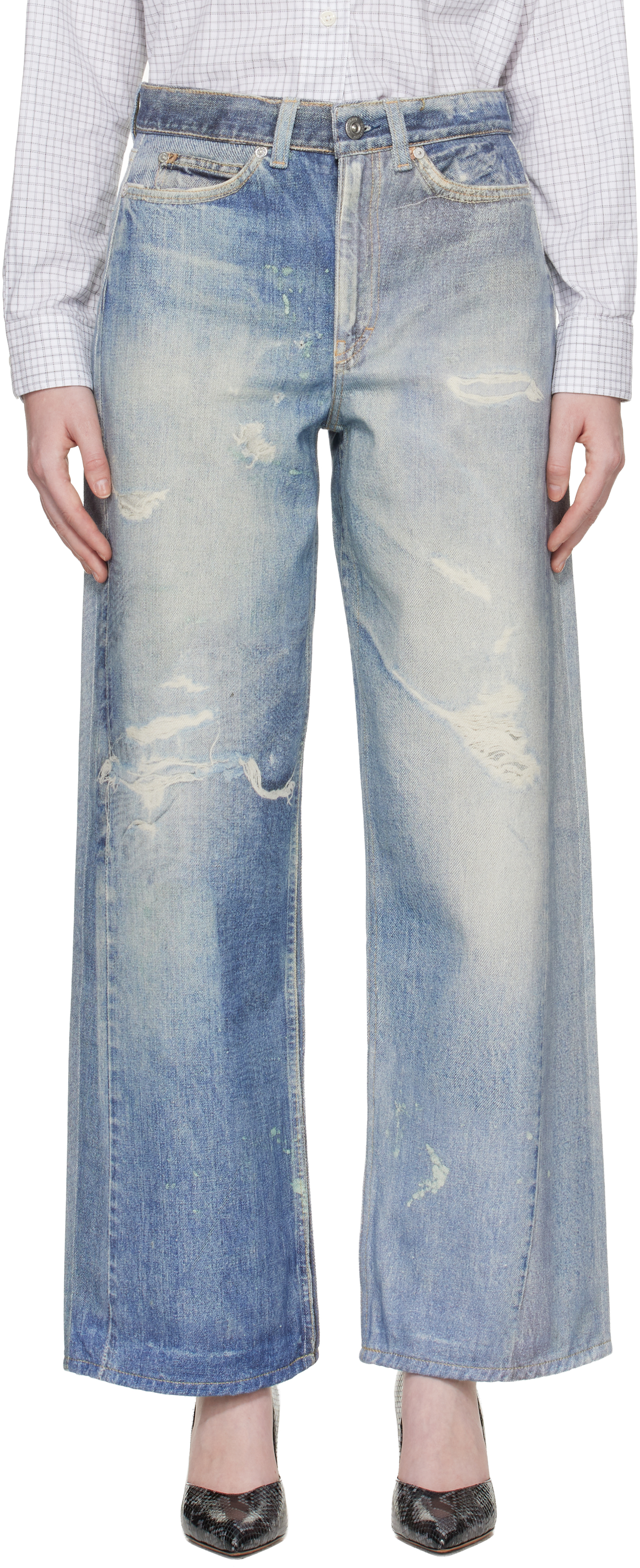OUR LEGACY Blue Full Cut Jeans