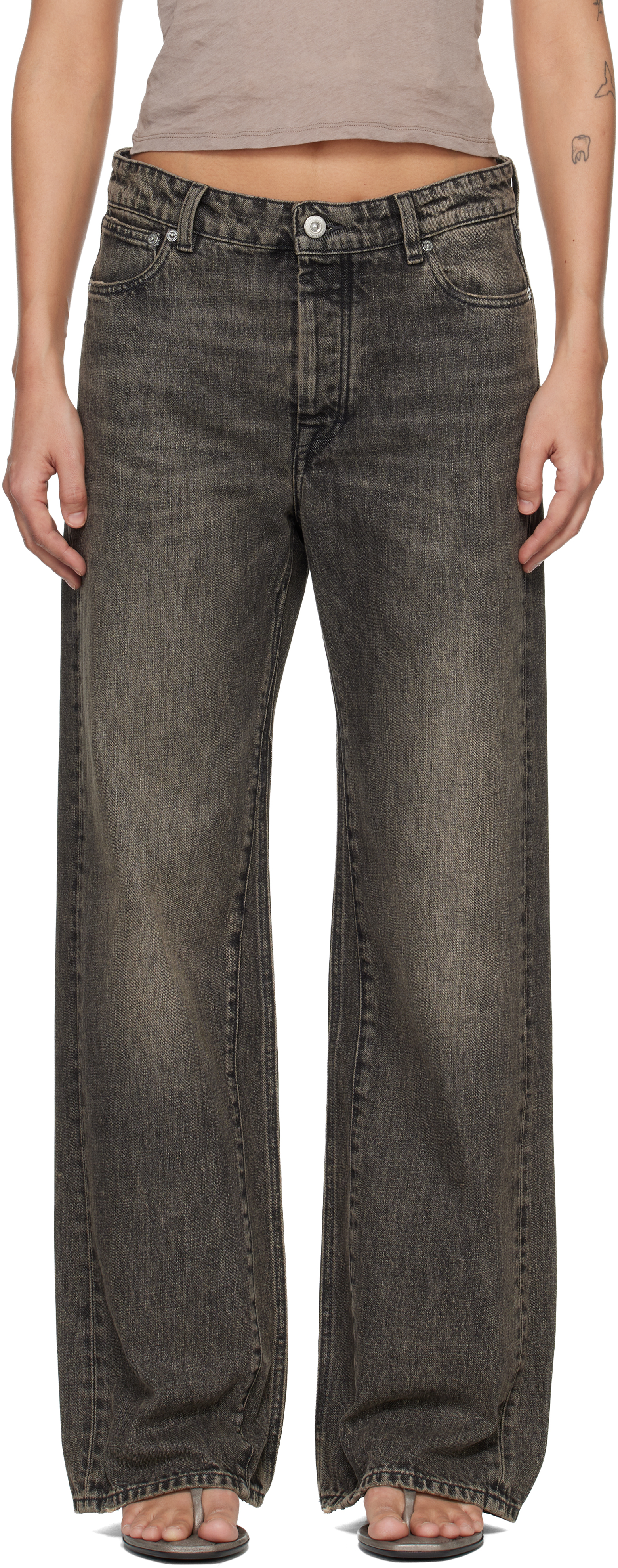 OUR LEGACY: Gray Treble Cut Jeans | SSENSE Canada