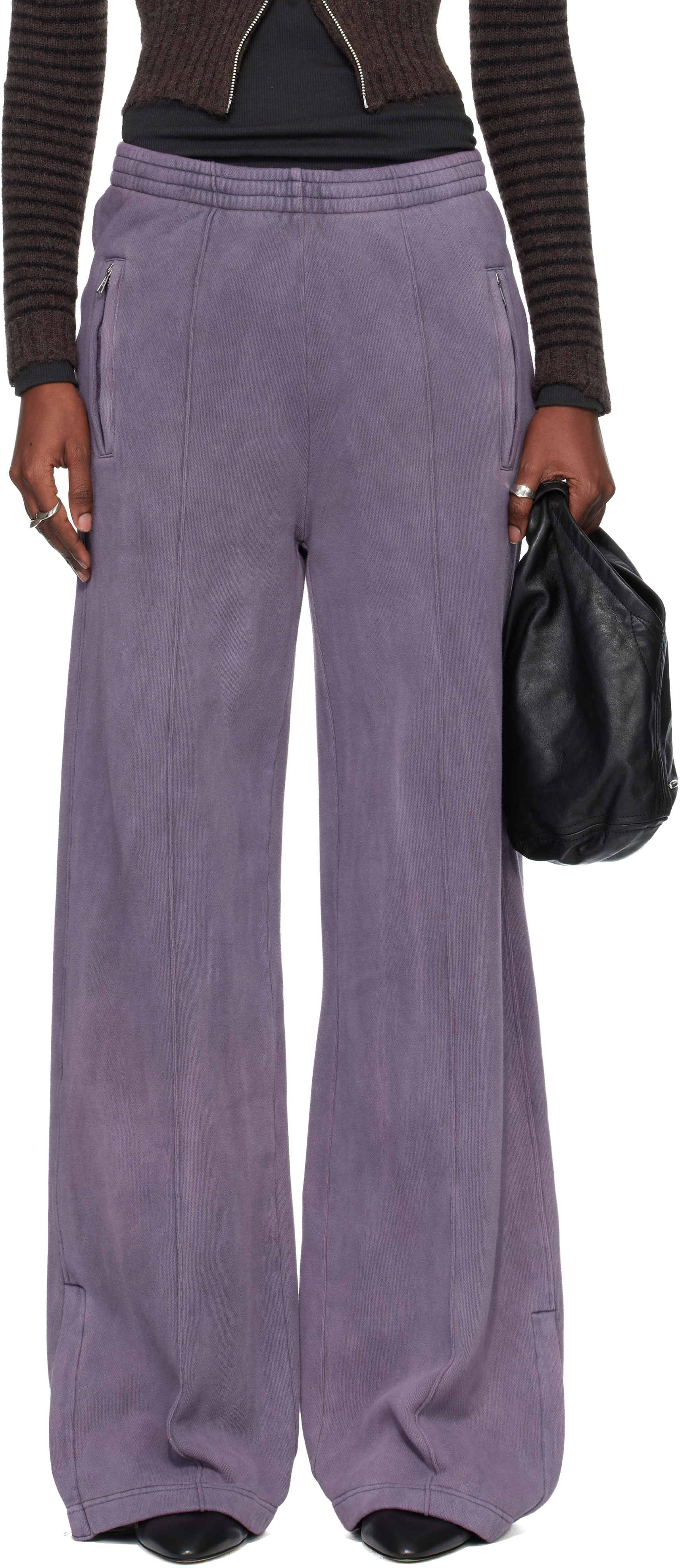 OUR LEGACY Purple Zip Lounge Pants
