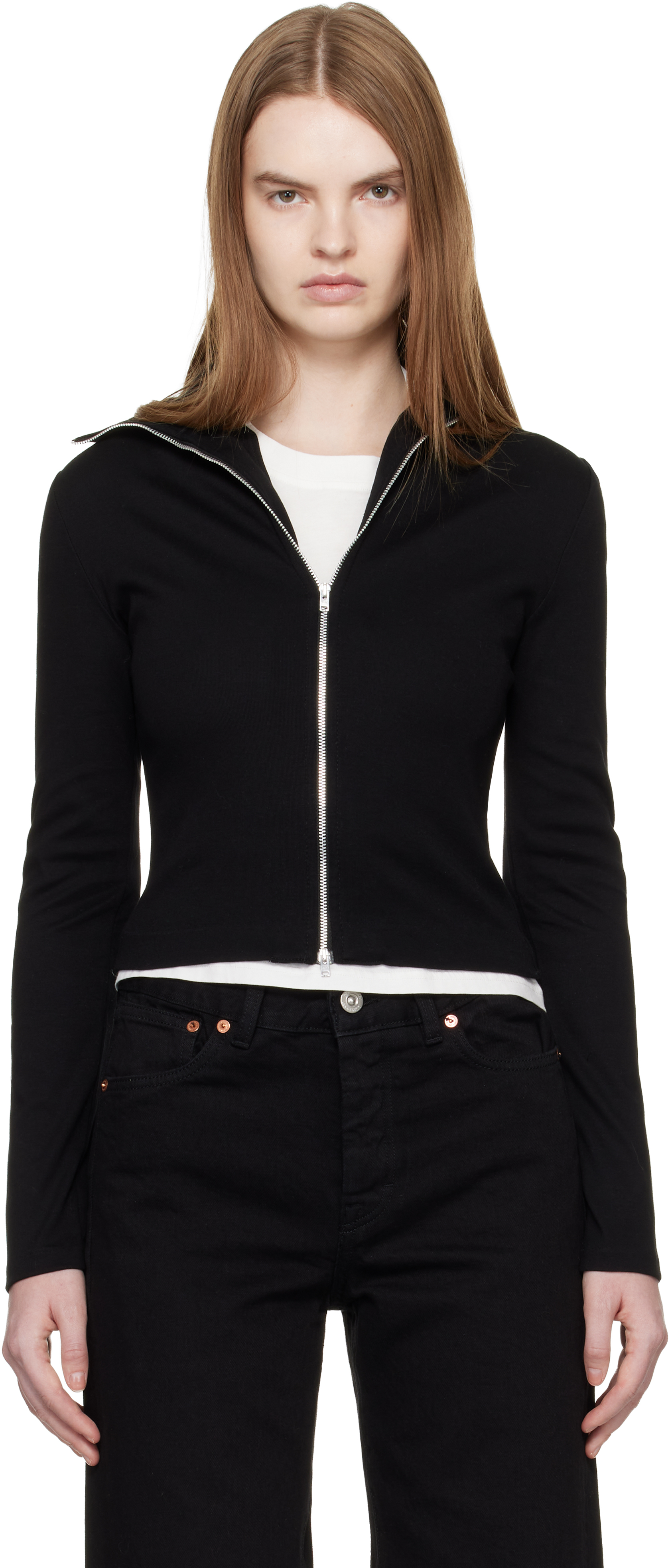 OUR LEGACY Black Slim Zip Longsleeve Jacket