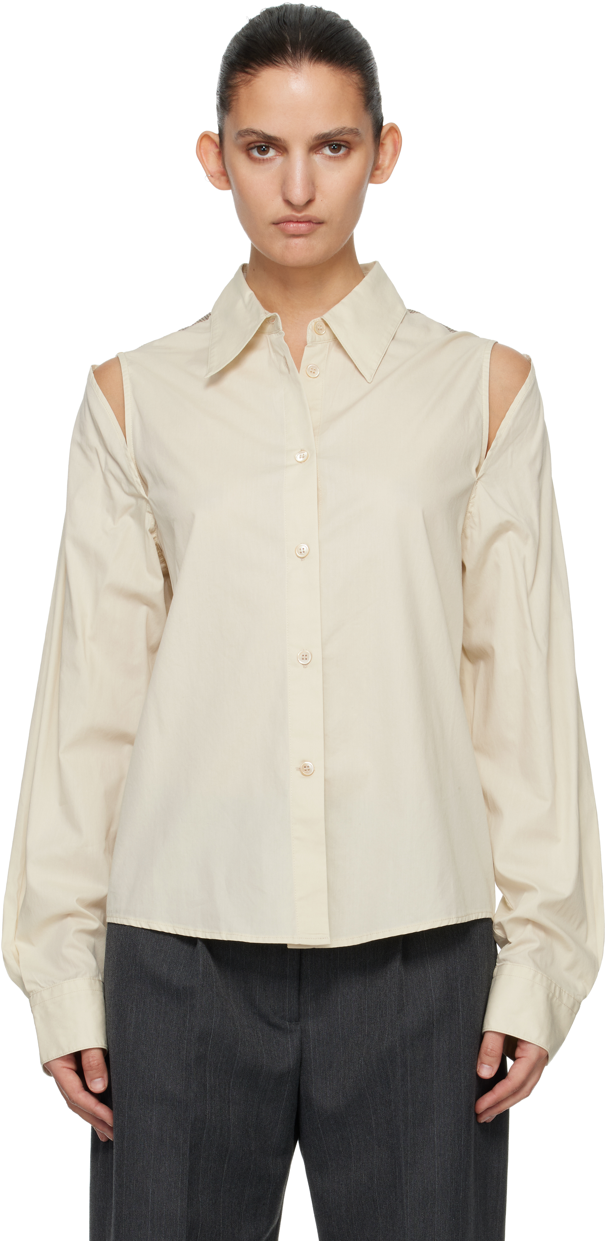 OUR LEGACY: Off-White Slip Shirt | SSENSE Canada