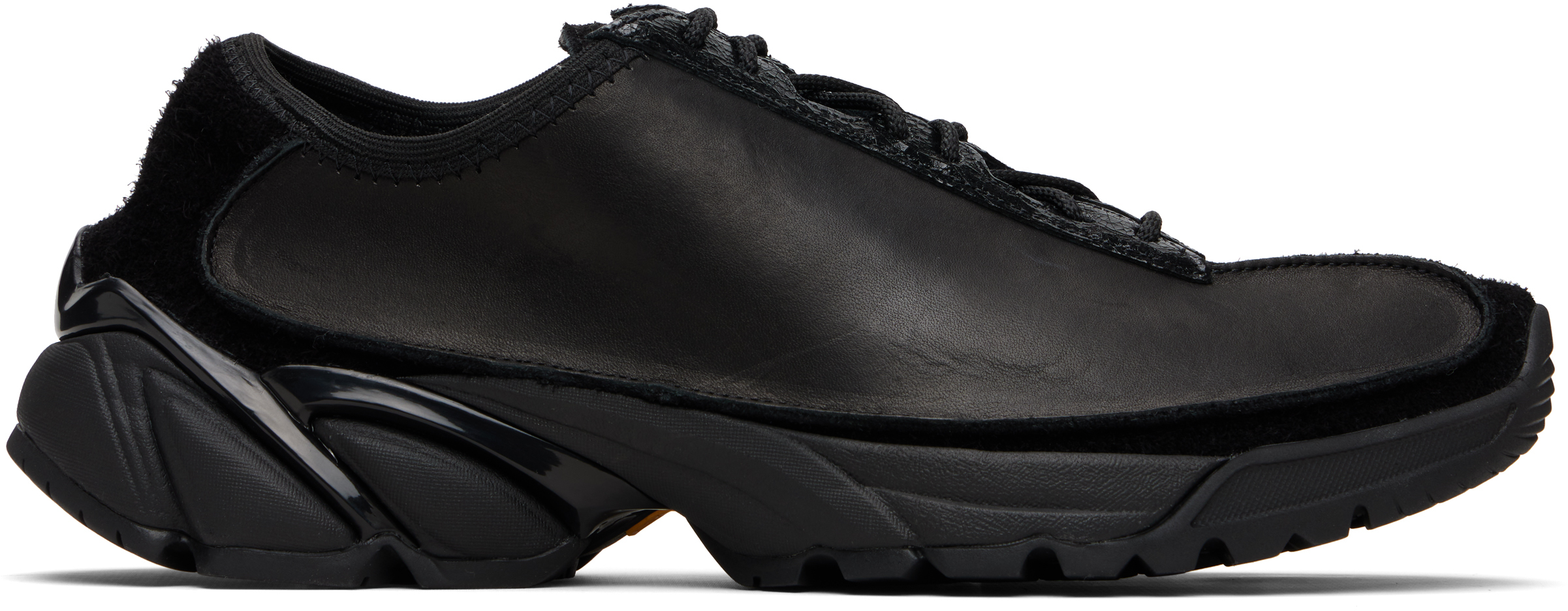 大幅値下げ<最安値>Our Legacy スニーカー　Klove 42 27cm OUR LEGACY: ブラック Klove スニーカー | SSENSE 日本