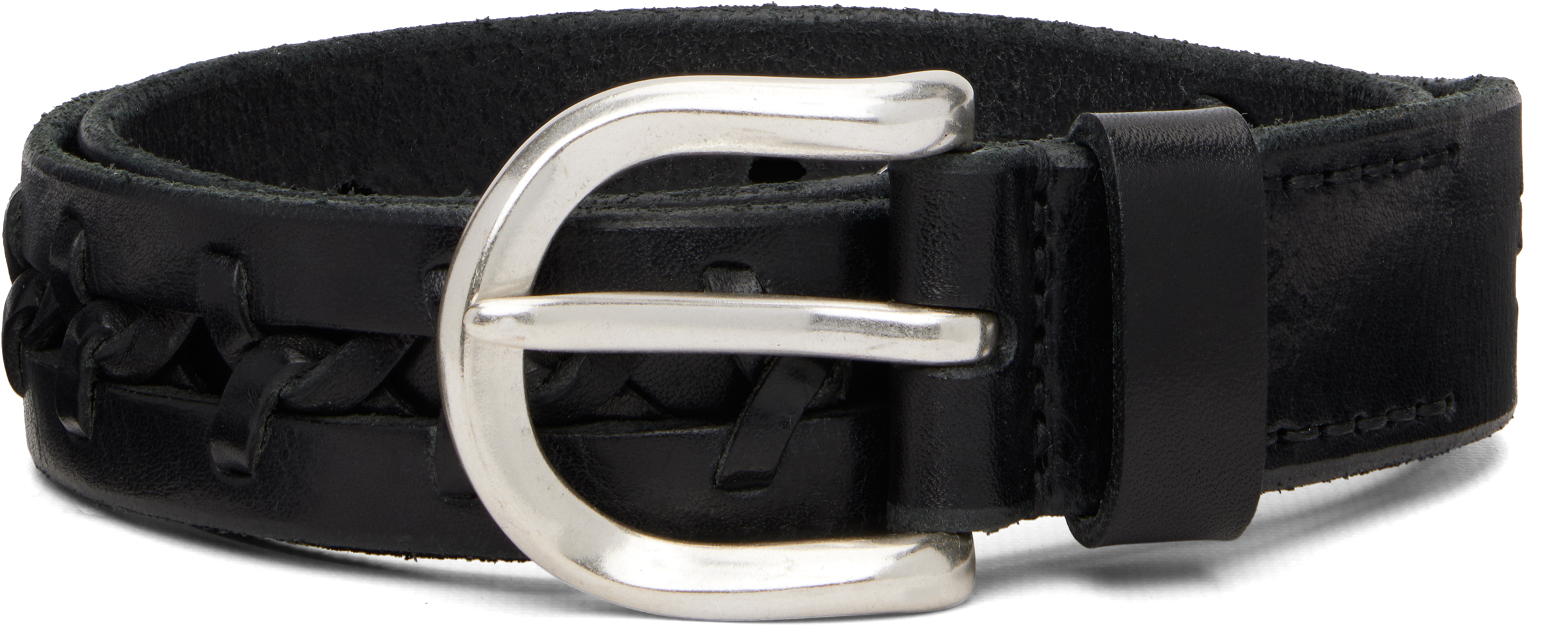 Black Plait Belt by OUR LEGACY on Sale