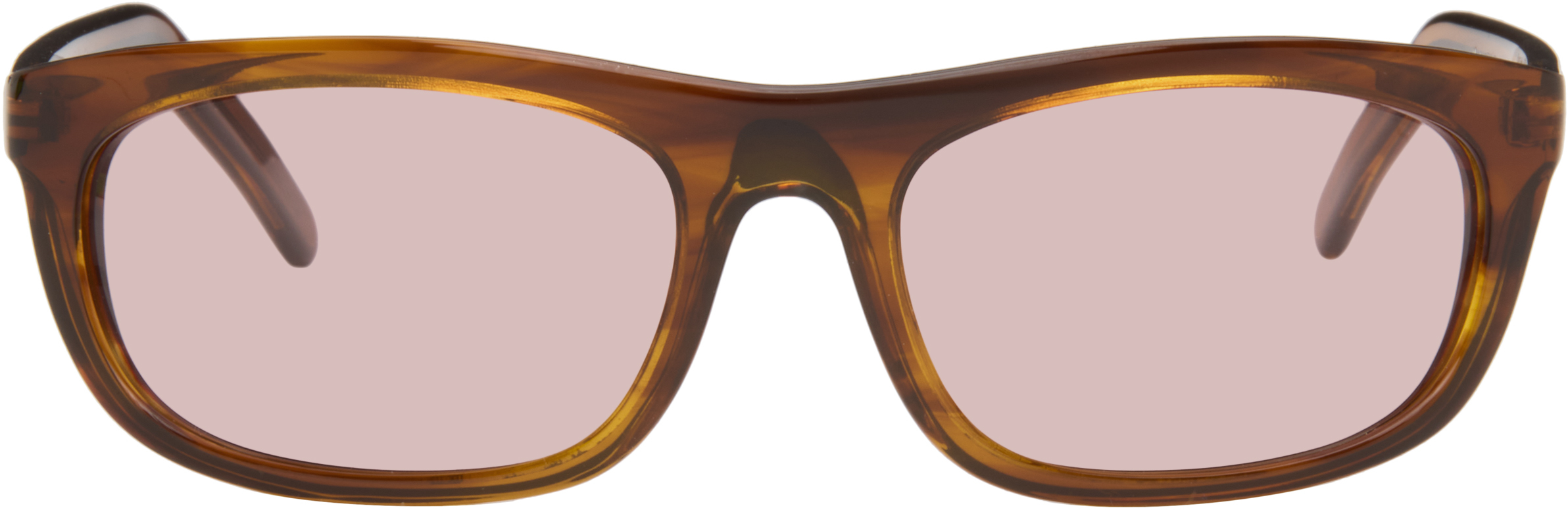 Brown Shelter Sunglasses by OUR LEGACY on Sale