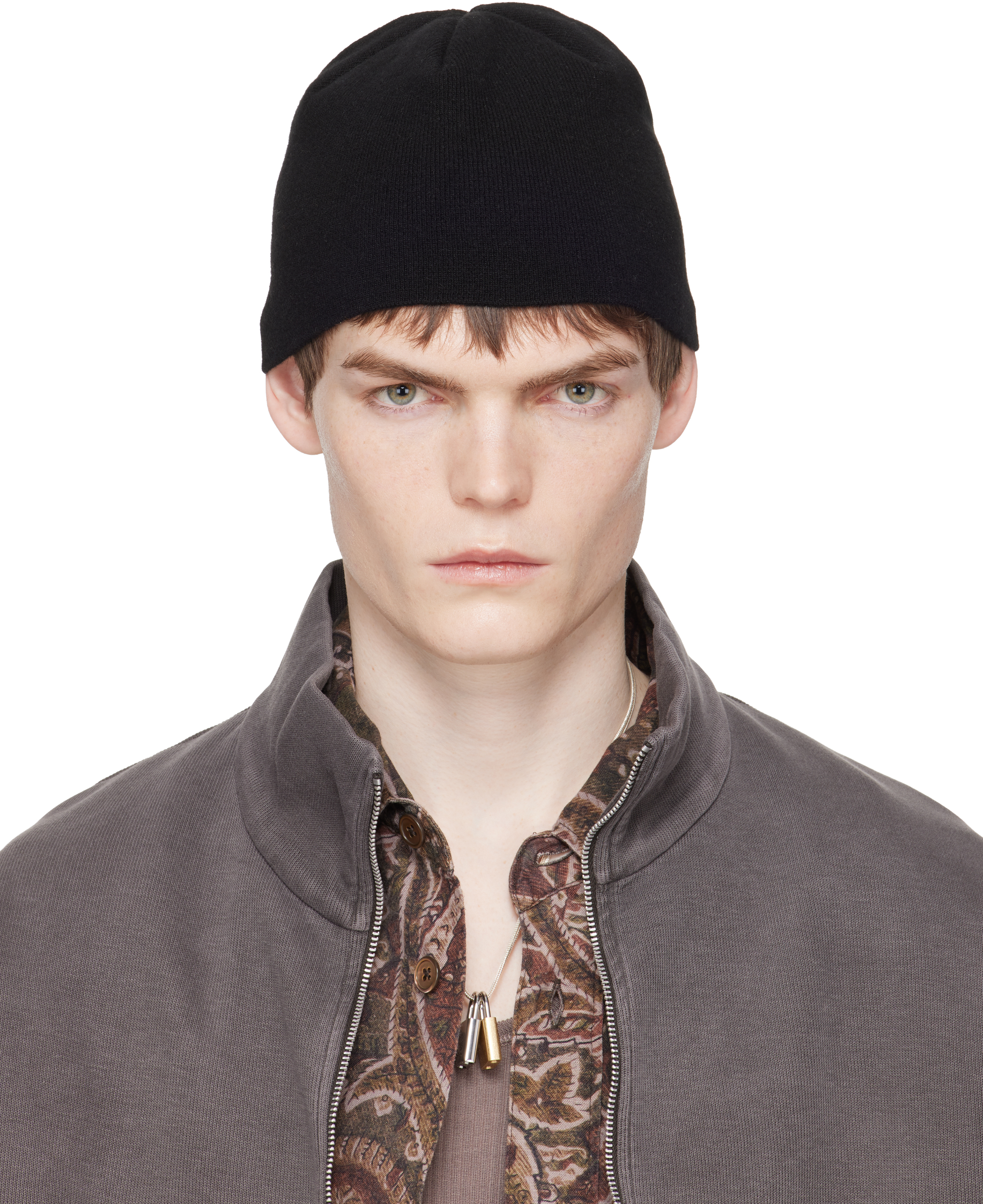 OUR LEGACY ブラック ニット帽 Stussy] Stussy x Our Legacy Work Shop Skullcap Black (STUSSY