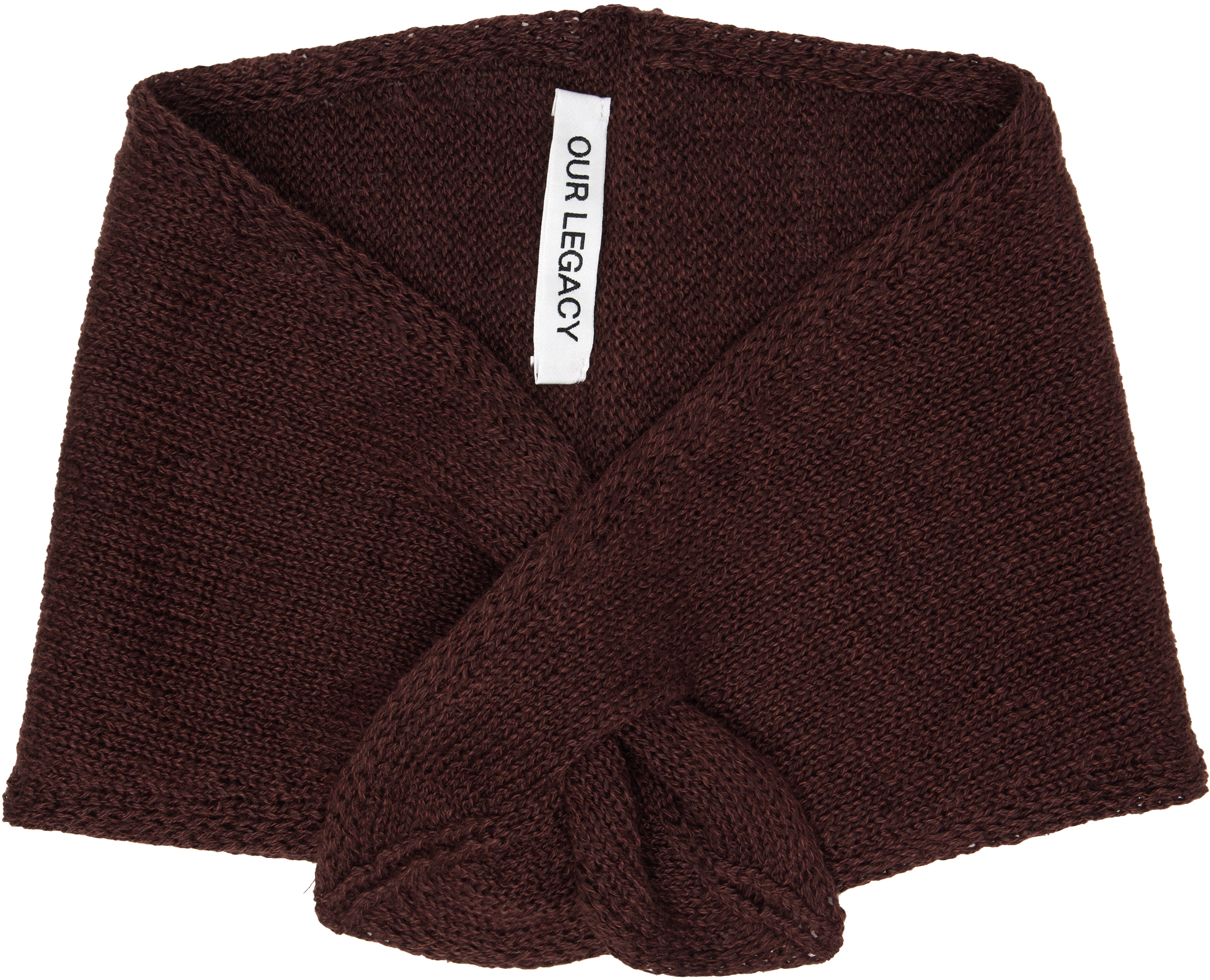 OUR LEGACY: Burgundy Miniature Scarf | SSENSE