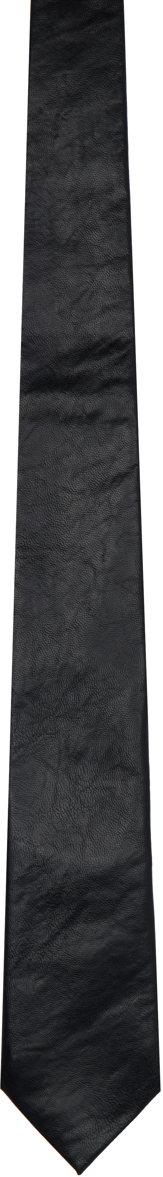 OUR LEGACY: Black Faux-Leather Tie | SSENSE