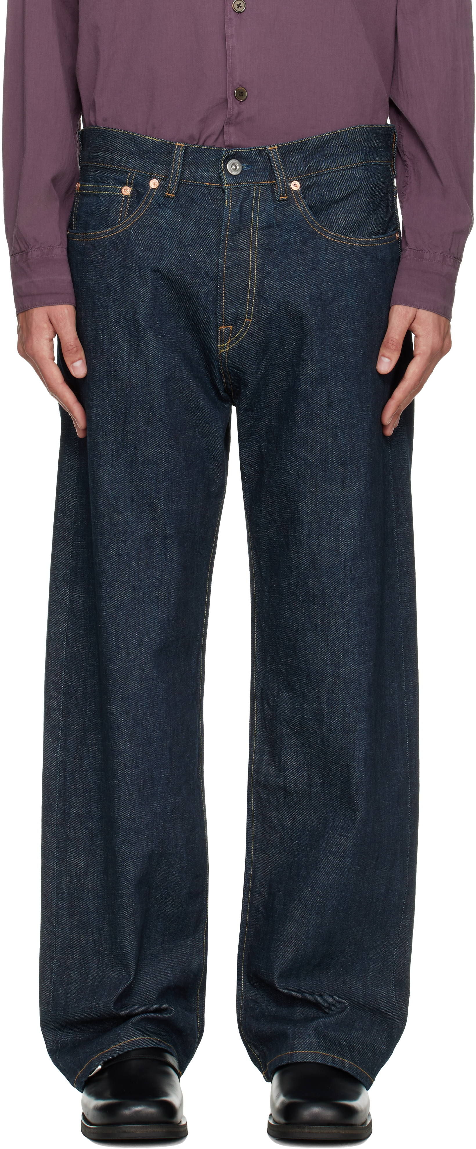 OUR LEGACY: Blue Third Cut Jeans | SSENSE