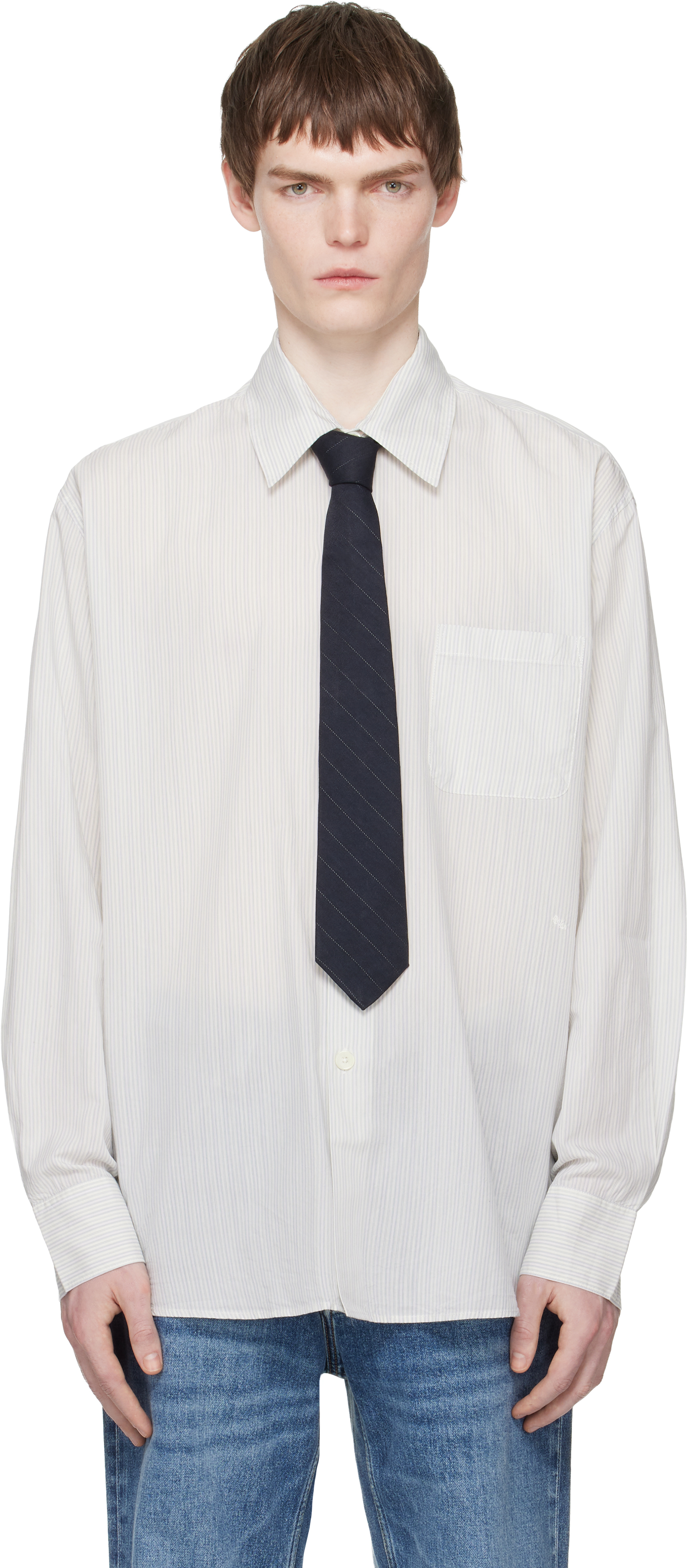 OUR LEGACY: Off-White Above Shirt | SSENSE OUR LEGACY: Off-White Above Shirt | SSENSE