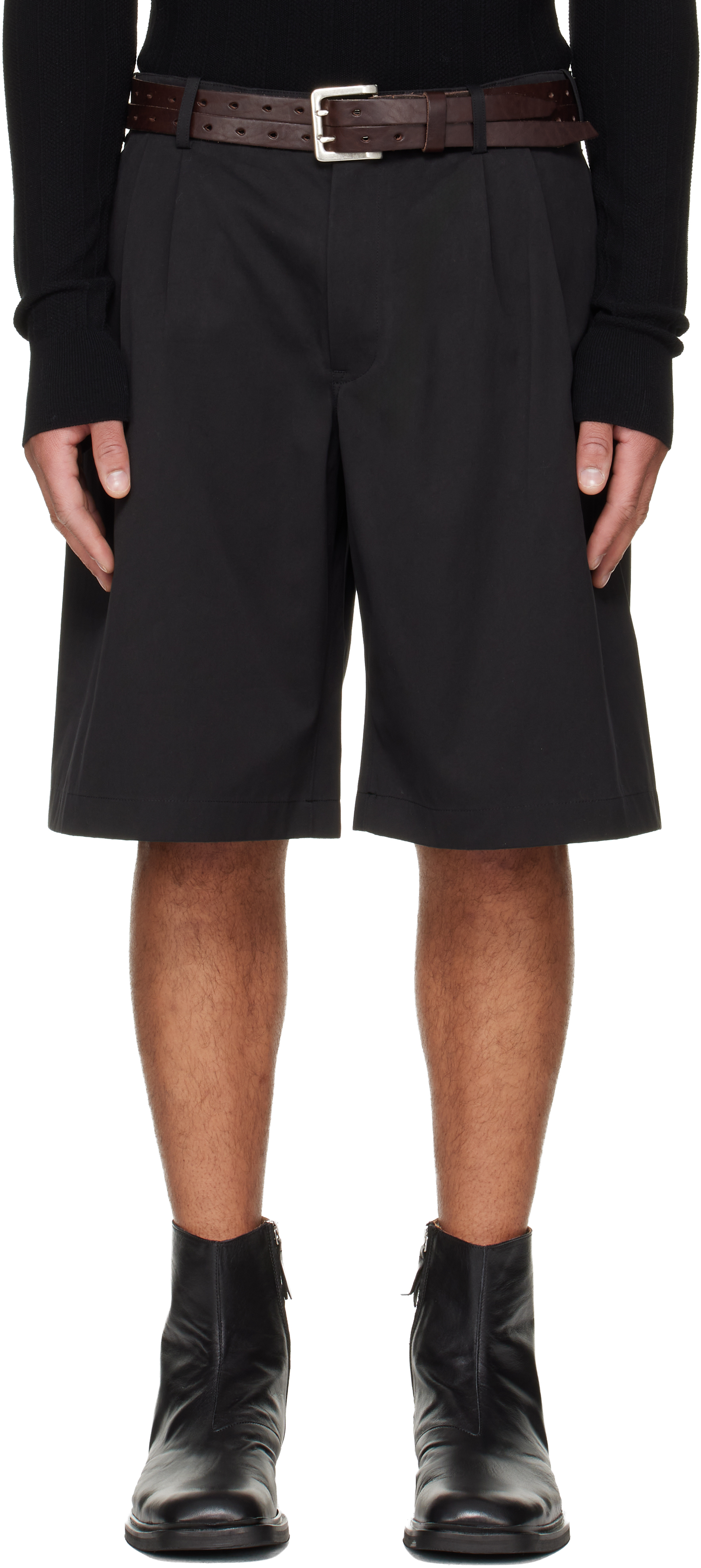 パンツ OUR LEGACY PONTE SHORTS Black 44 26SS Black Ponte Shorts by OUR LEGACY on Sale