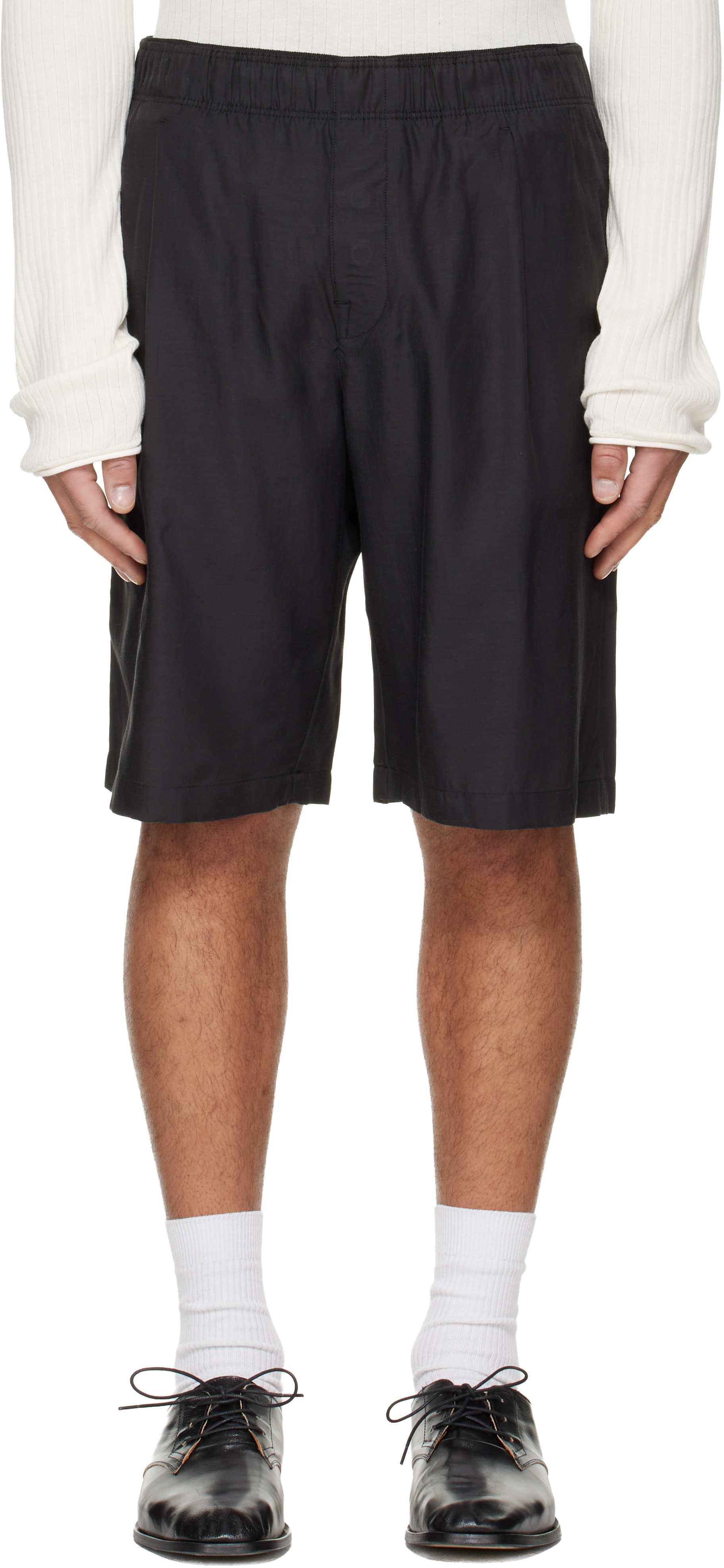 OUR LEGACY: Black Leisure Shorts | SSENSE