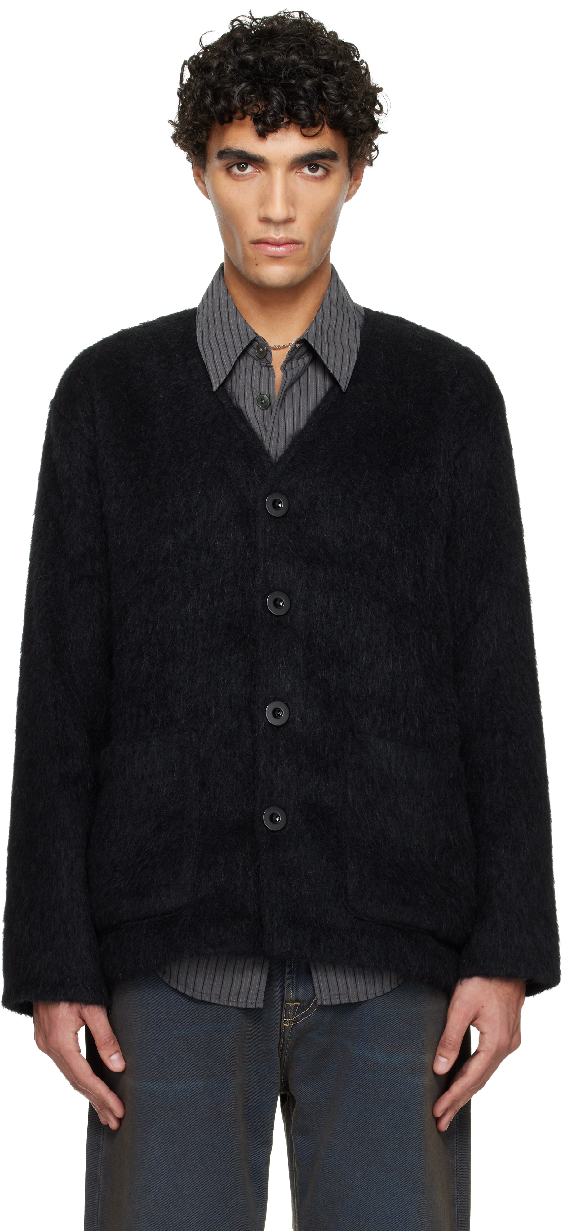 OUR LEGACY: Black Wool Cardigan | SSENSE