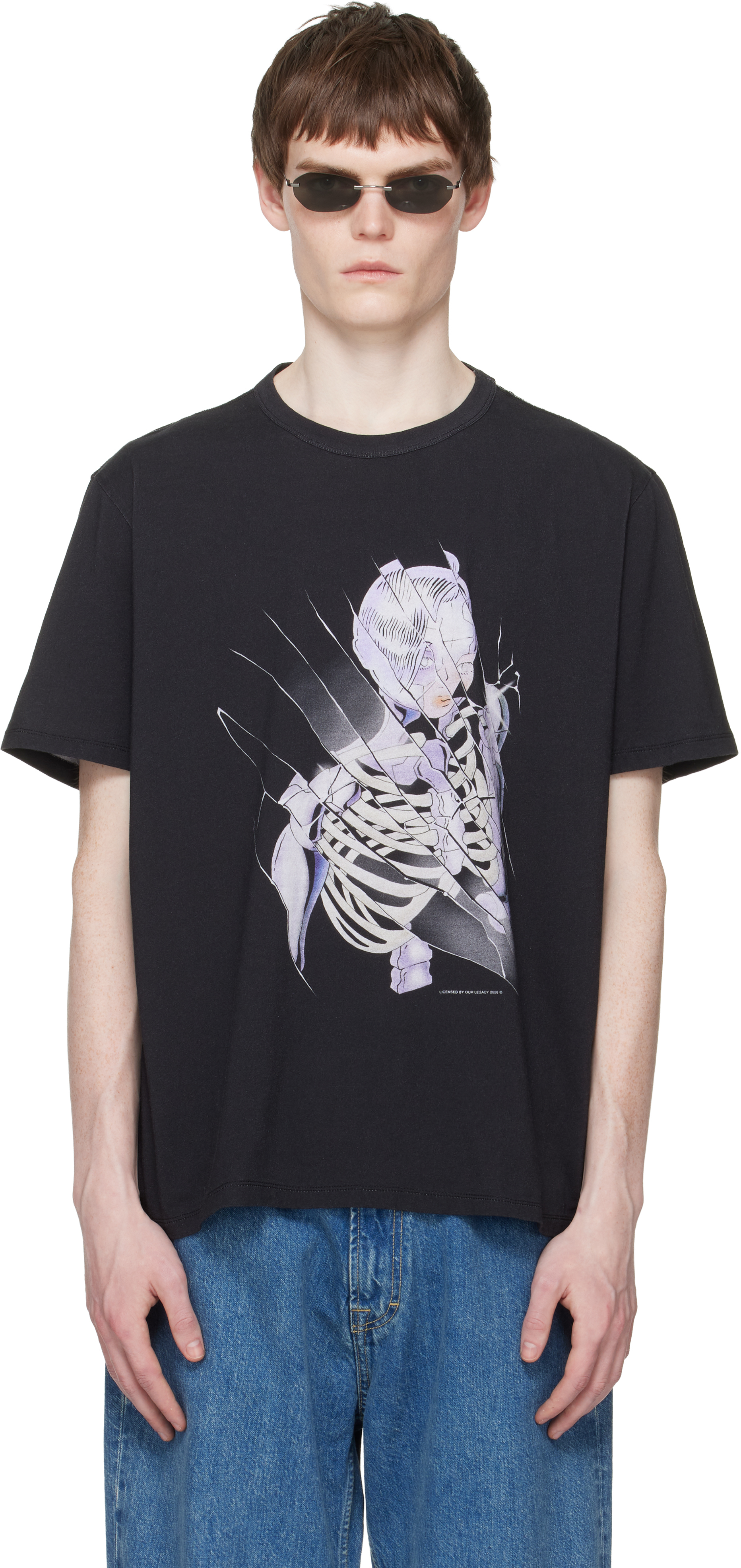 OUR LEGACY: ブラック New Box Tシャツ | SSENSE 日本