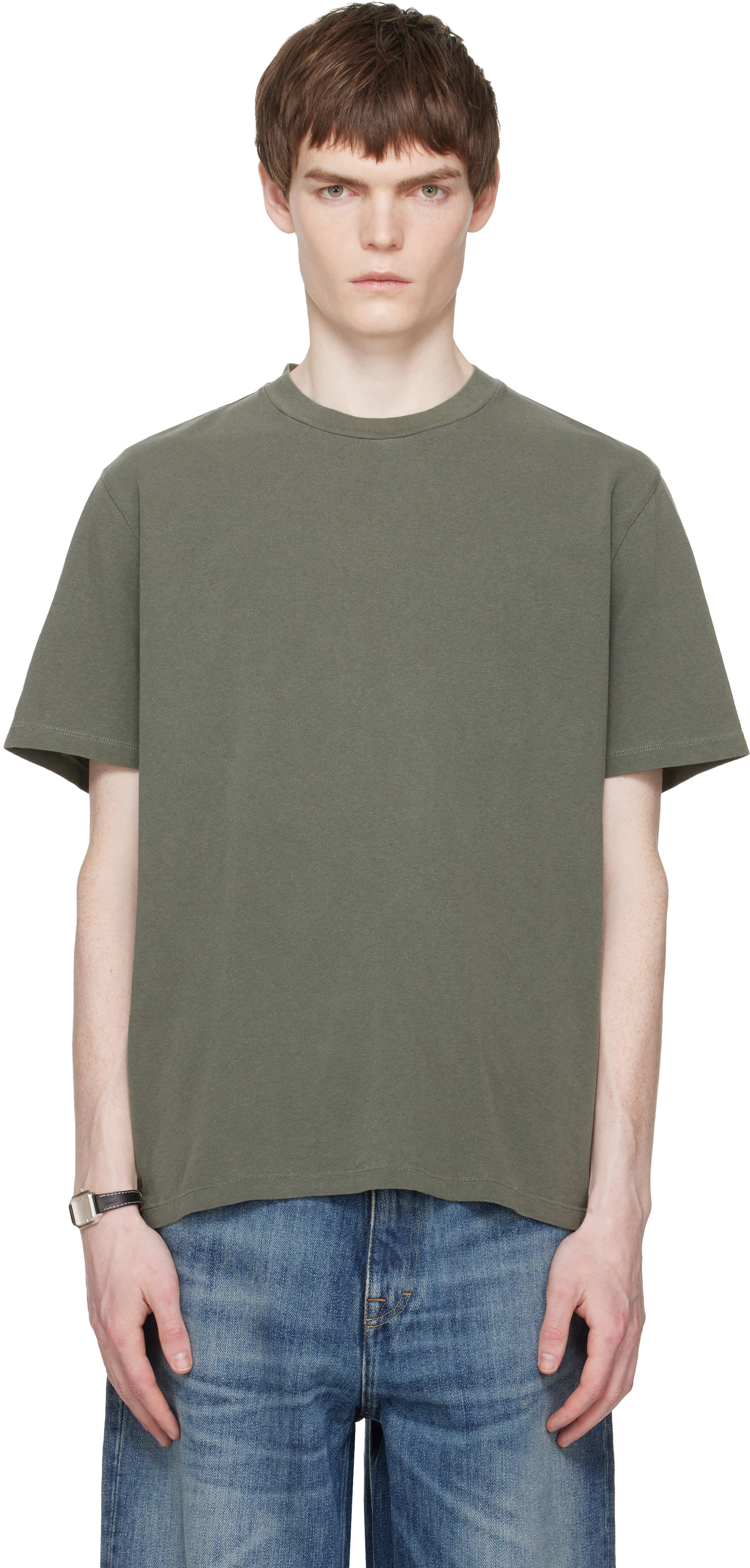 Green Box T-shirt by OUR LEGACY on Sale
