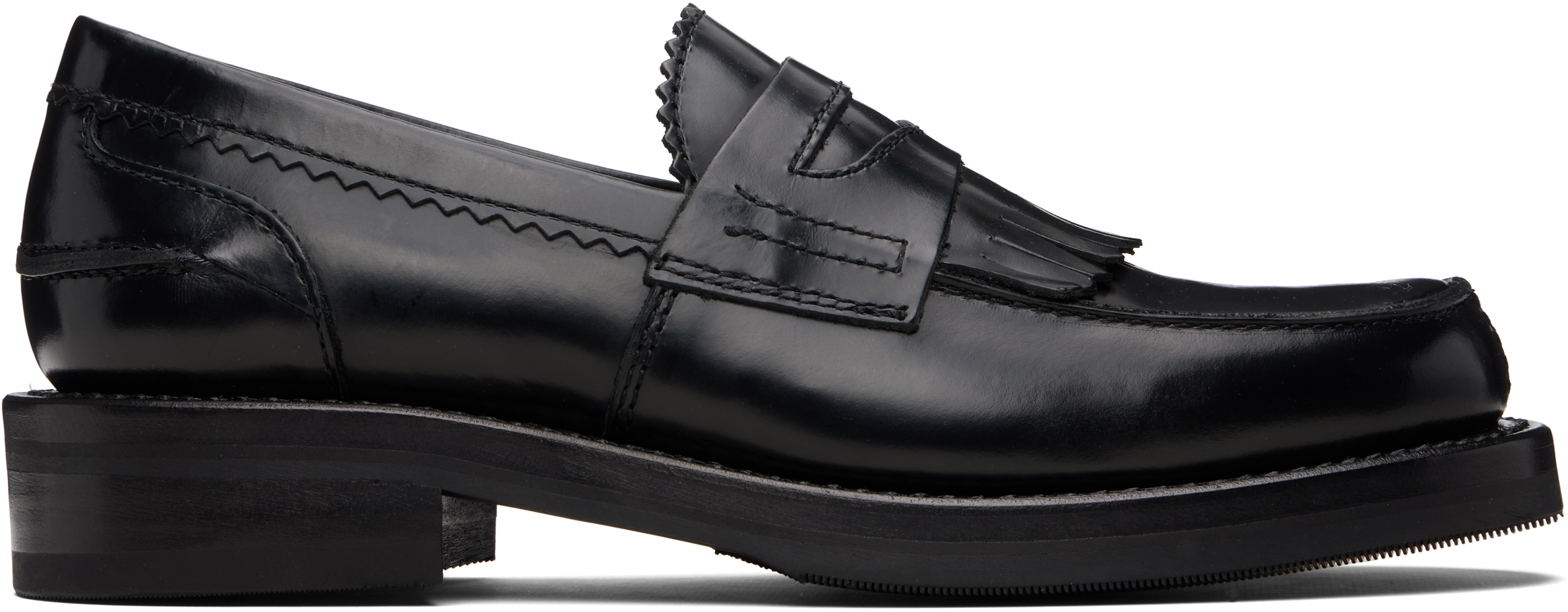 OUR LEGACY Black Leather Loafers