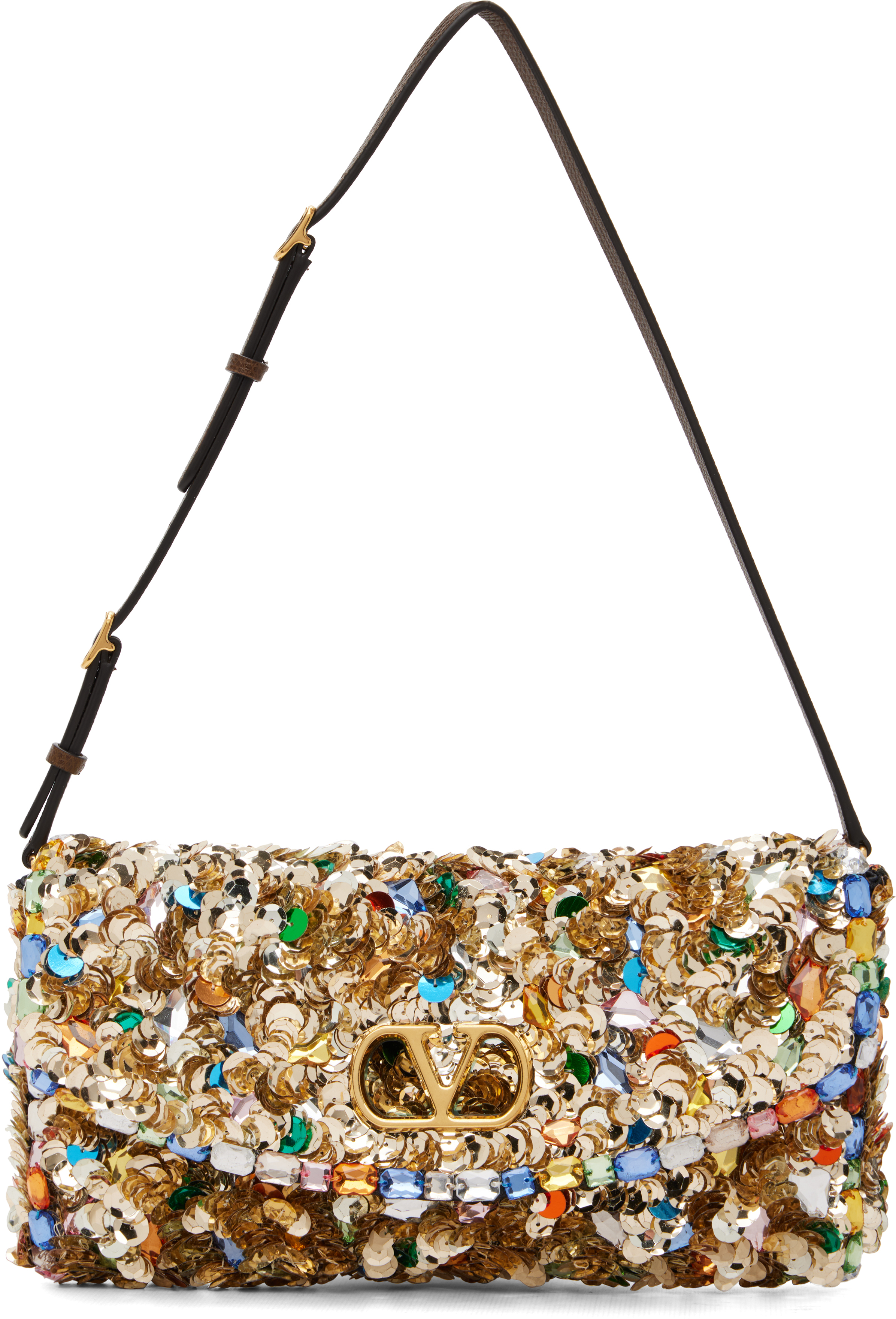 Valentino Garavani Multicolor Vain Soft Bag