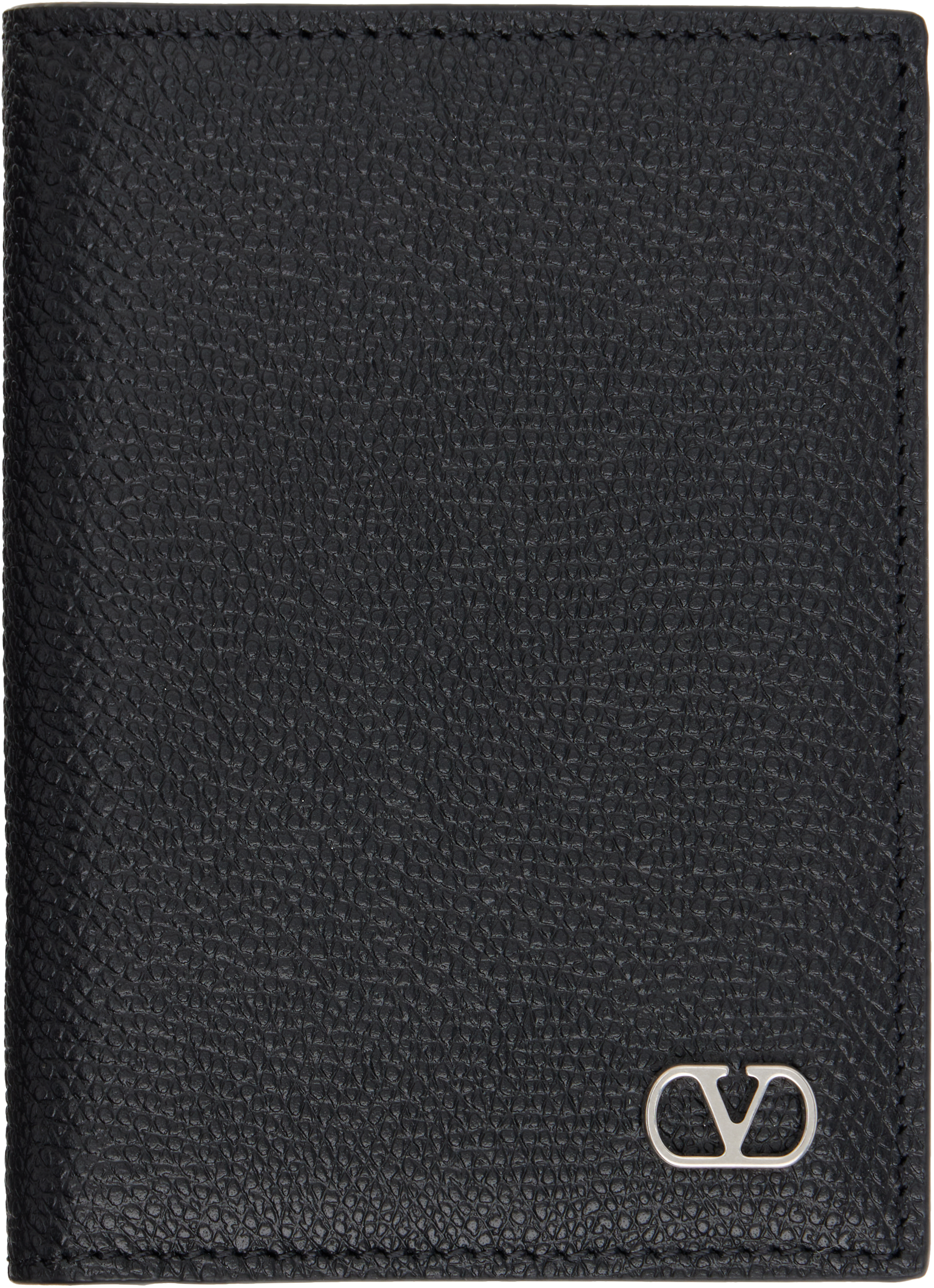 Valentino Garavani ウォレット Valentino Garavani: Black VLogo Signature Bifold Wallet | SSENSE