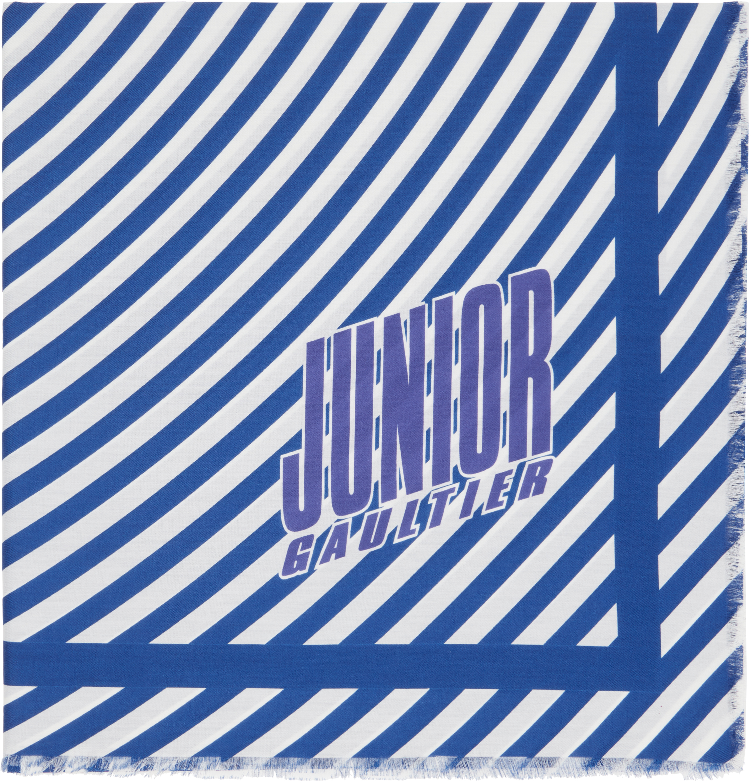 Jean Paul Gaultier Blue & White 'The Target' Cover-Up Scarf