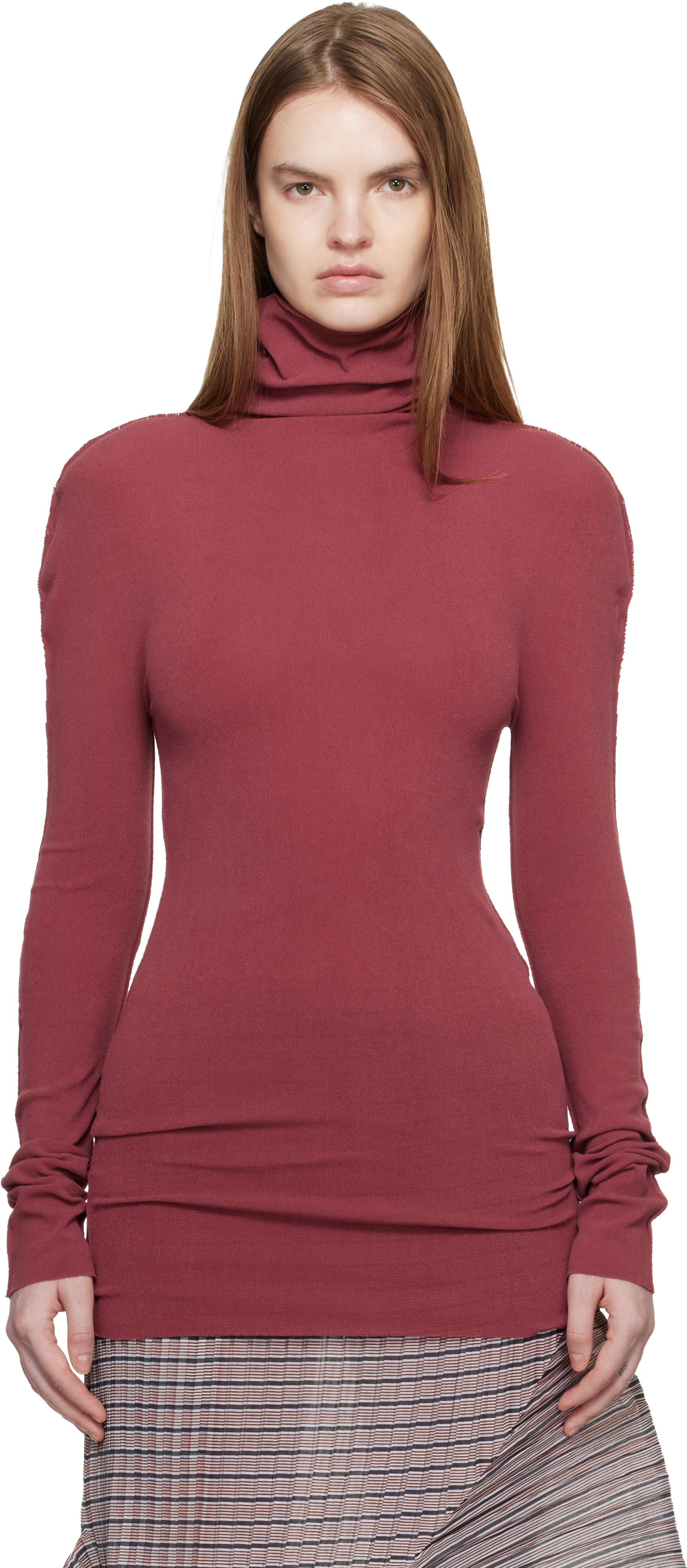 Brown December Cotton Baguette Turtleneck