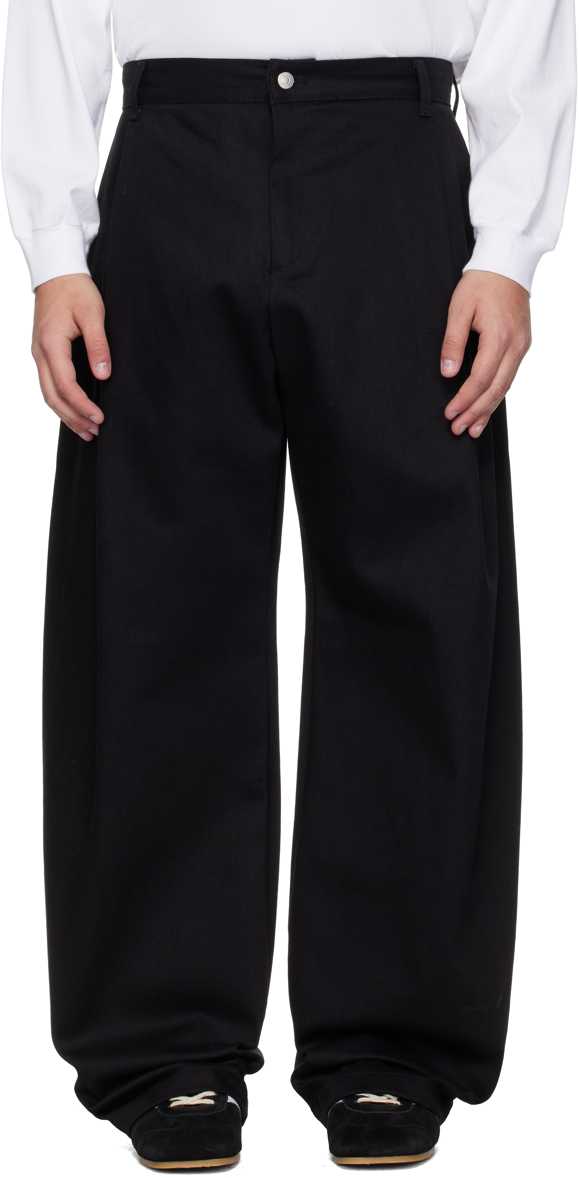 Seventh: Black Denim 440 Bermuda Jeans | SSENSE
