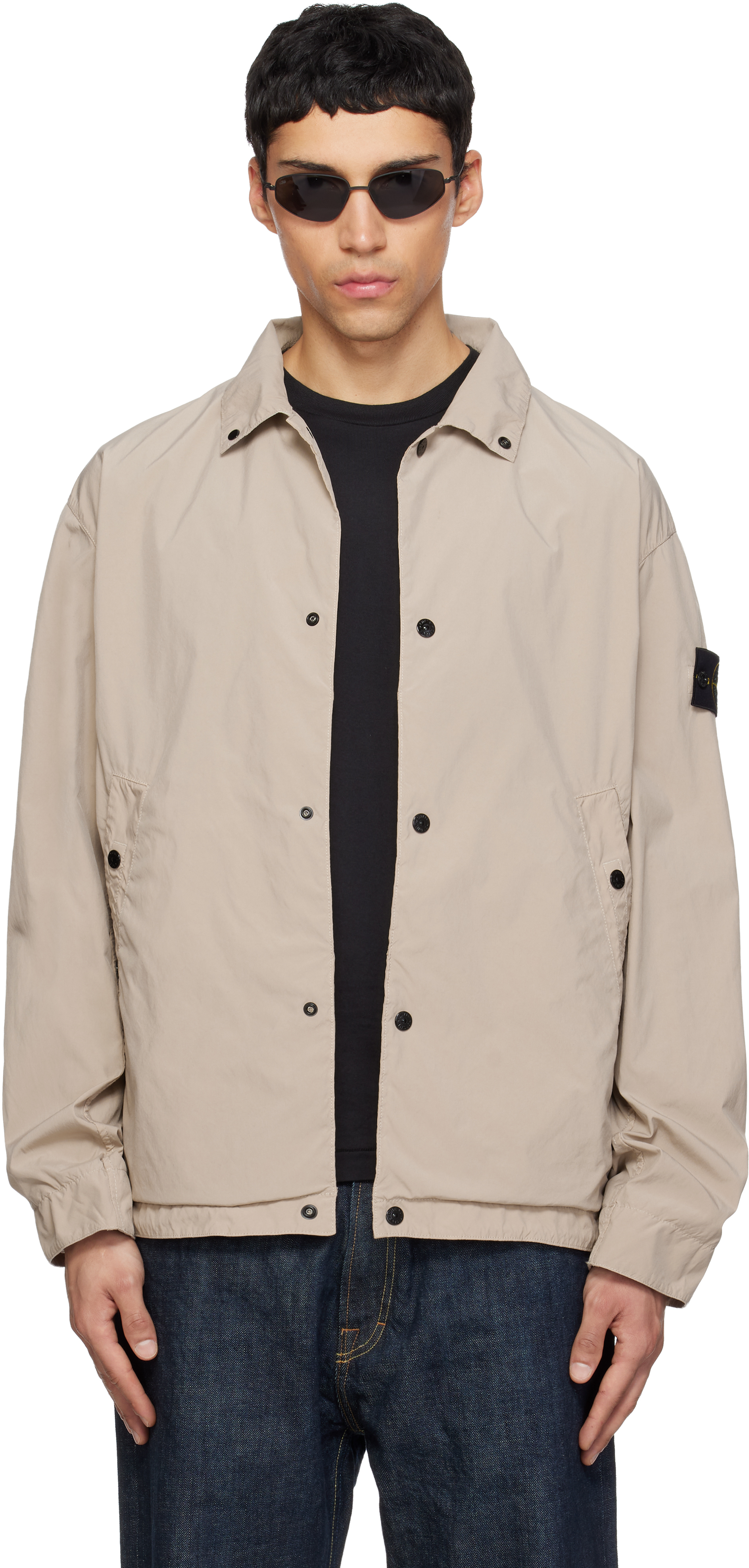 Stone Island: Beige 4100041 Light Compact Touch Poly-TC Jacket