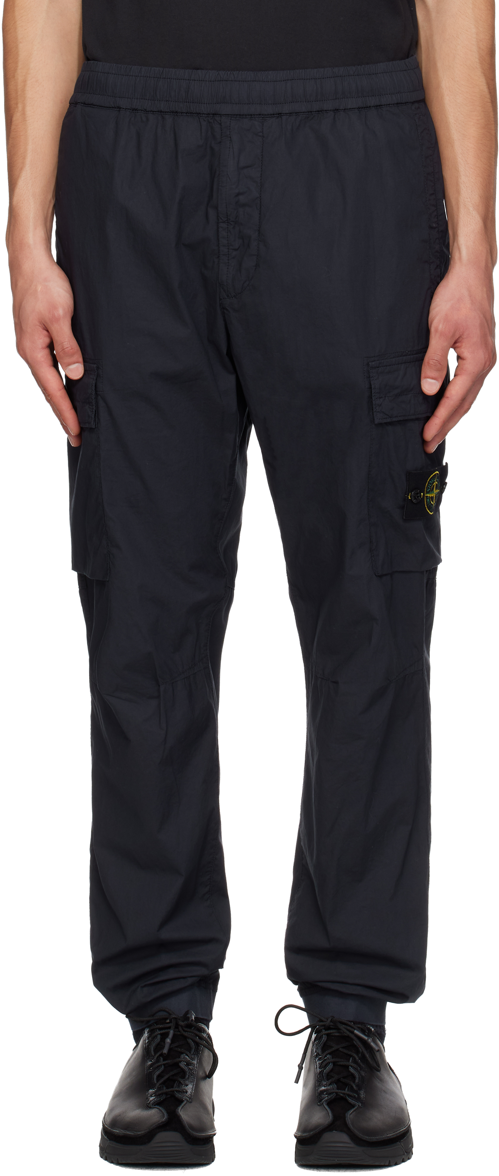 Stone Island: ネイビー 3100031 ストレッチ オーガニックコットン