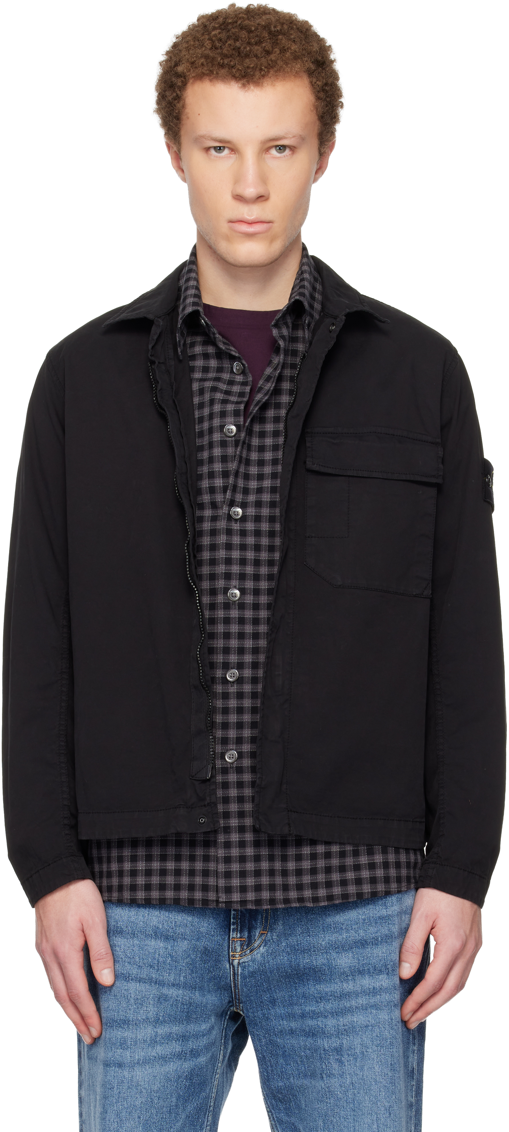 Stone Island: ブラック 1200013 ストレッチ オーガニックコットン