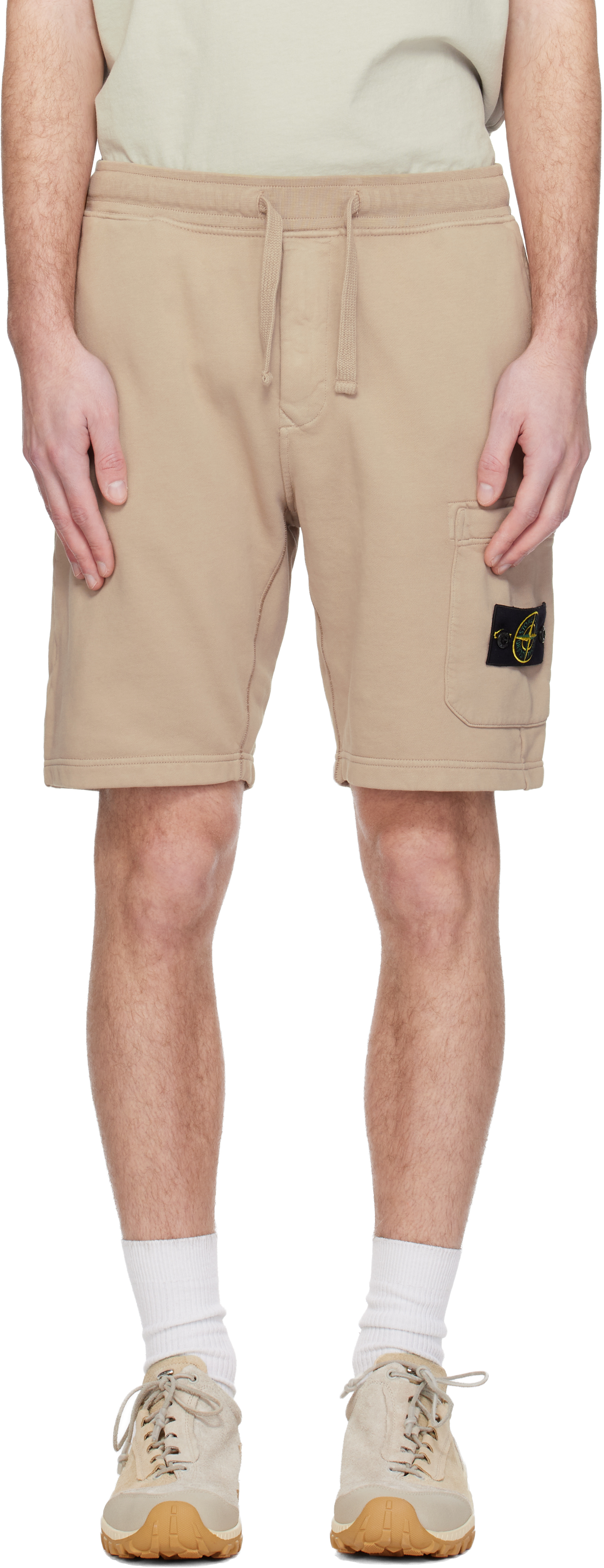STONE  ベージュショートパンツ Stone Island メンズ ショートパンツ | SSENSE 日本