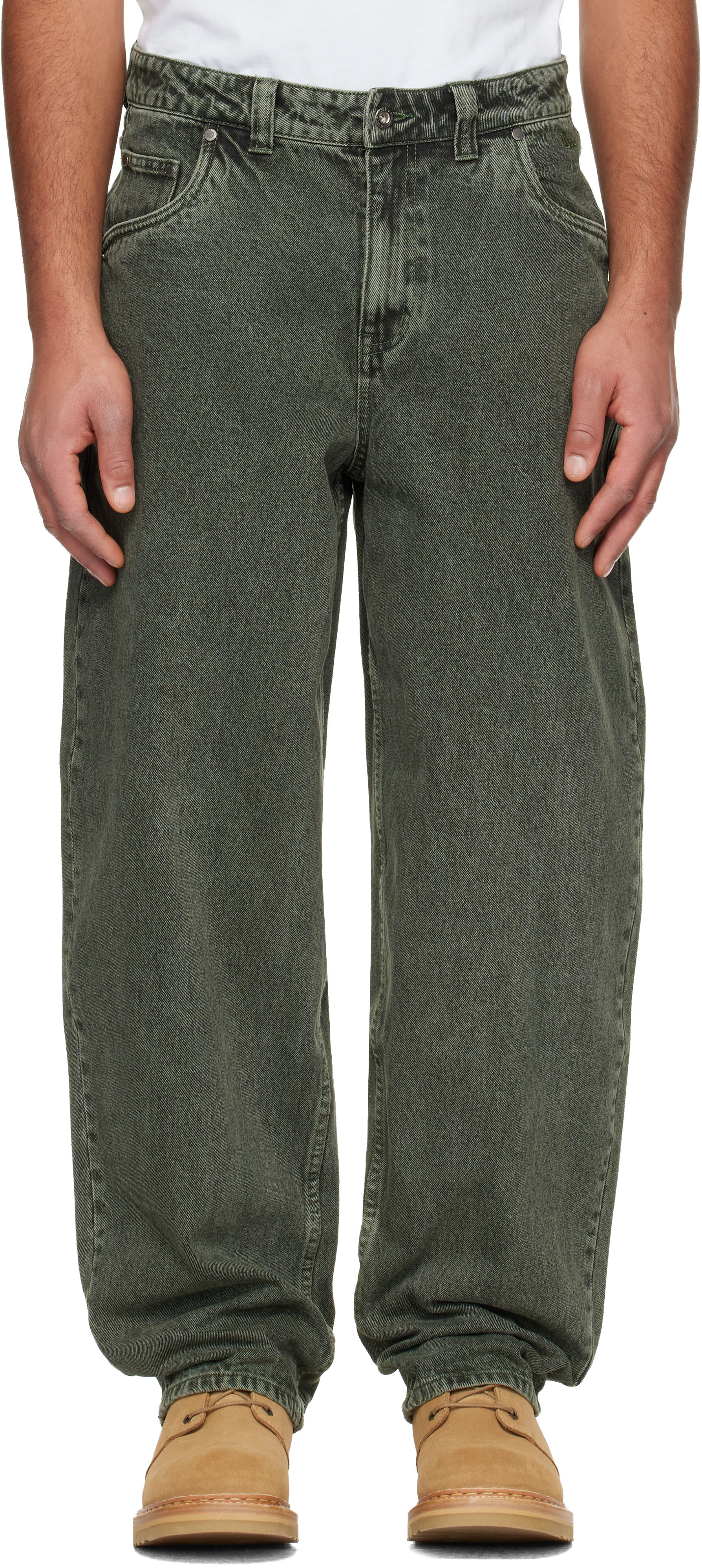 Dime Green Baggy Jeans