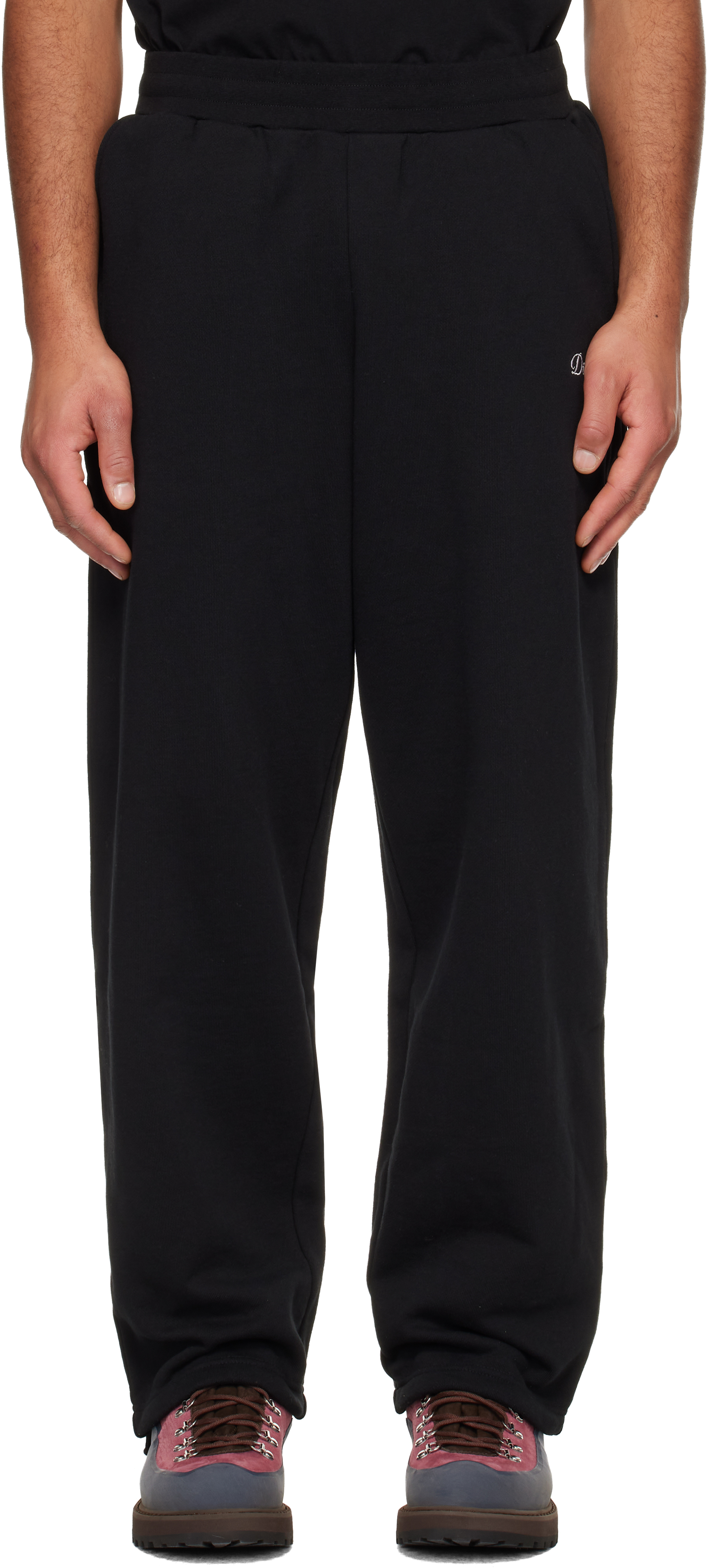 Dime: ブラック Cursive Small Logo スウェットパンツ | SSENSE 日本