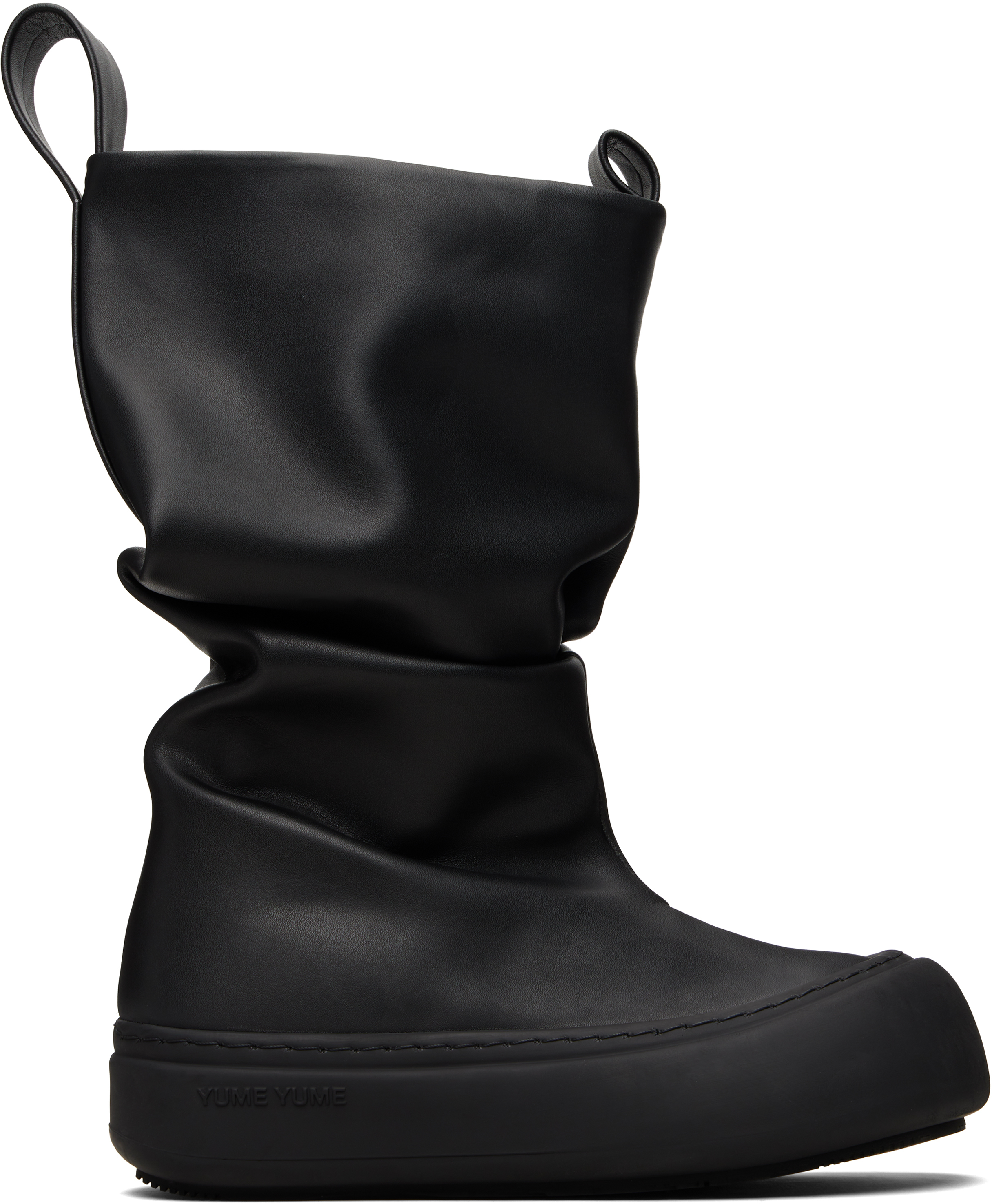 Black Low Fisherman Boots by YUME YUME on Sale