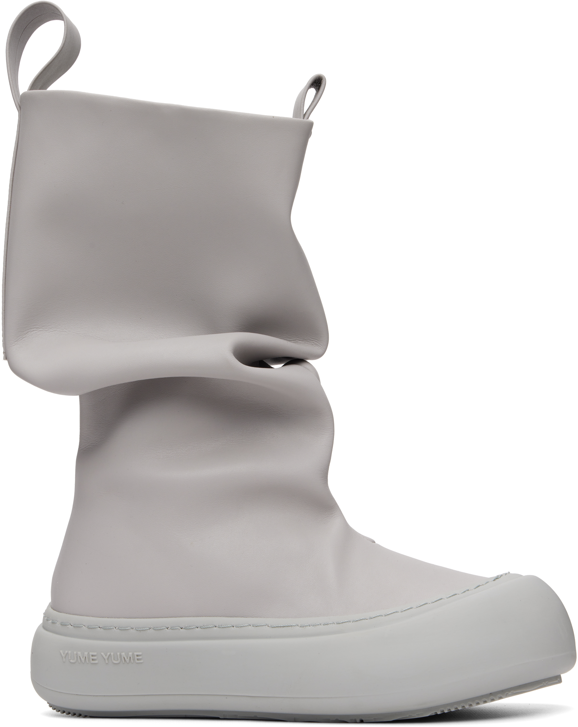 SSENSE Exclusive Gray Low Fisherman Boots by YUME YUME on Sale