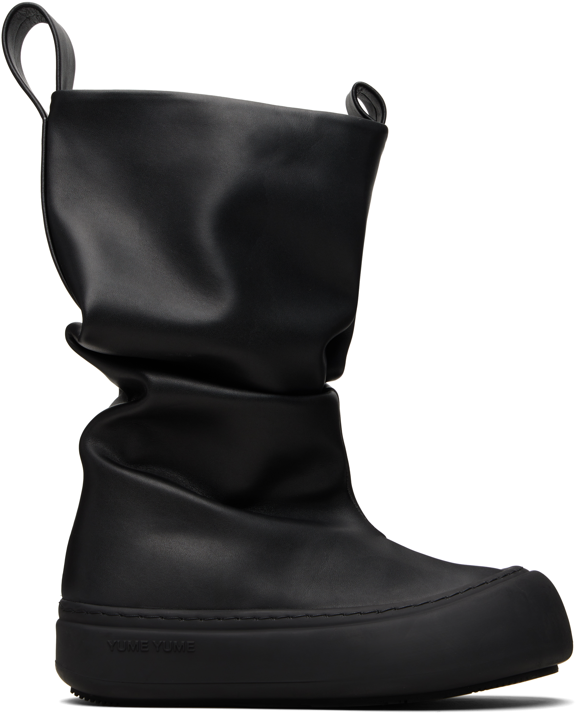 YUME YUME: Black Low Fisherman Boots | SSENSE