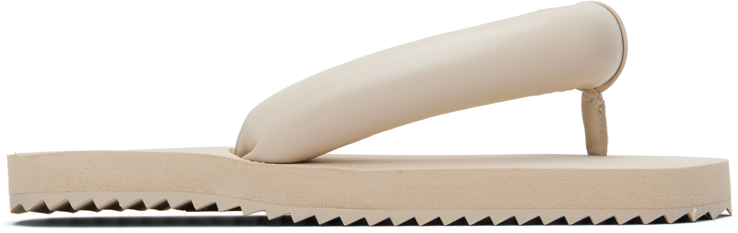 Beige Suki Flip-Flops by YUME YUME on Sale
