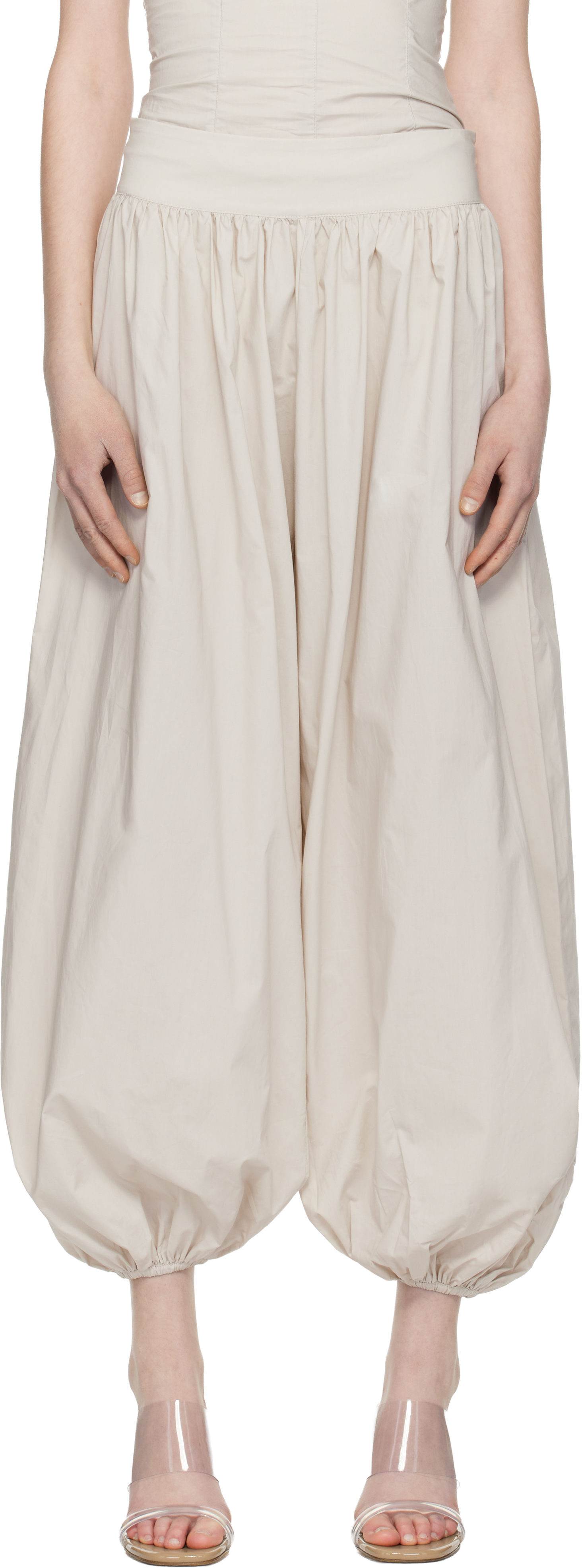 Belle Anna Taupe Blanca Lounge Pants In Brown