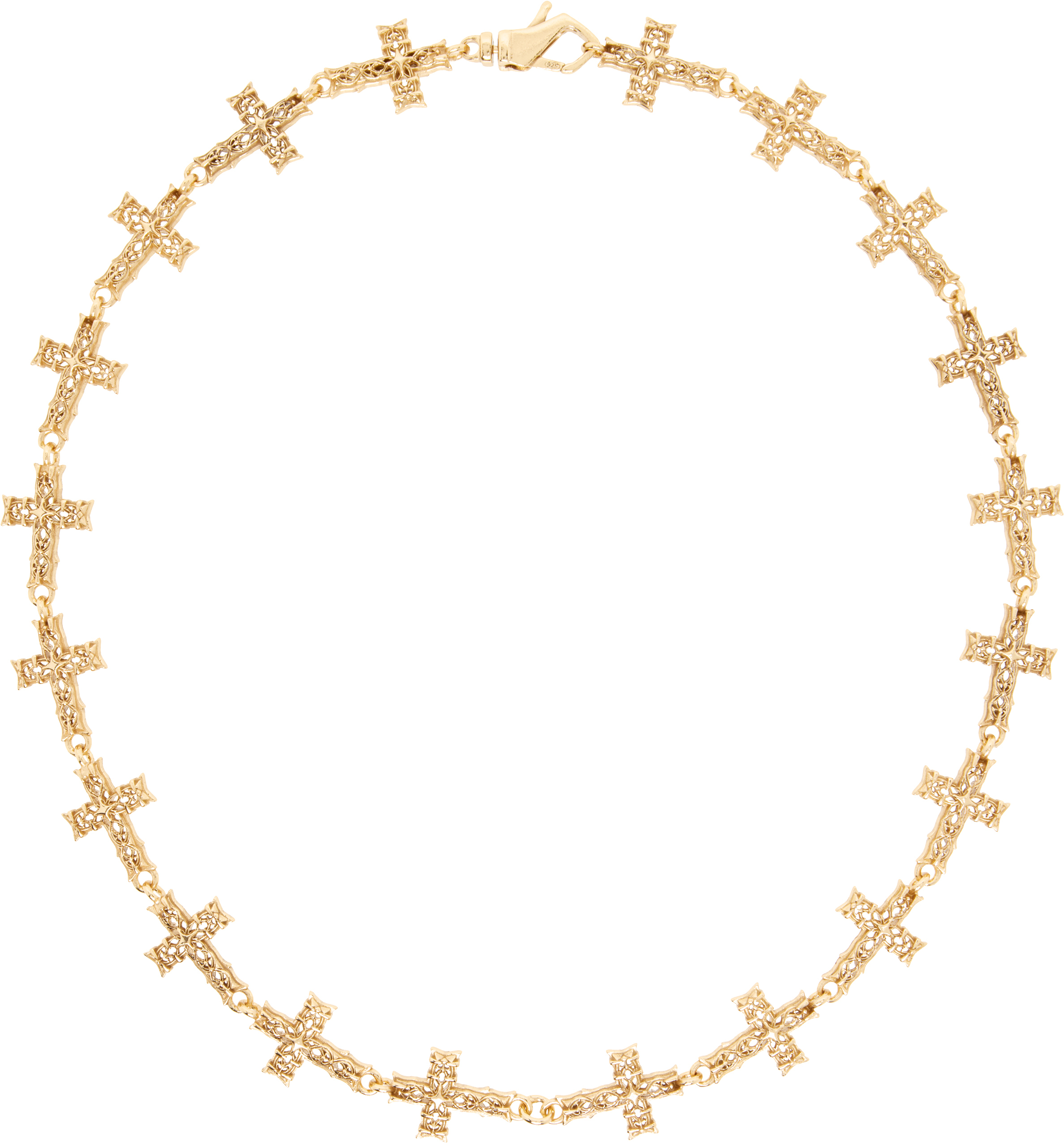 Emanuele Bicocchi: Multi Notre-Dame Cross Necklace | SSENSE