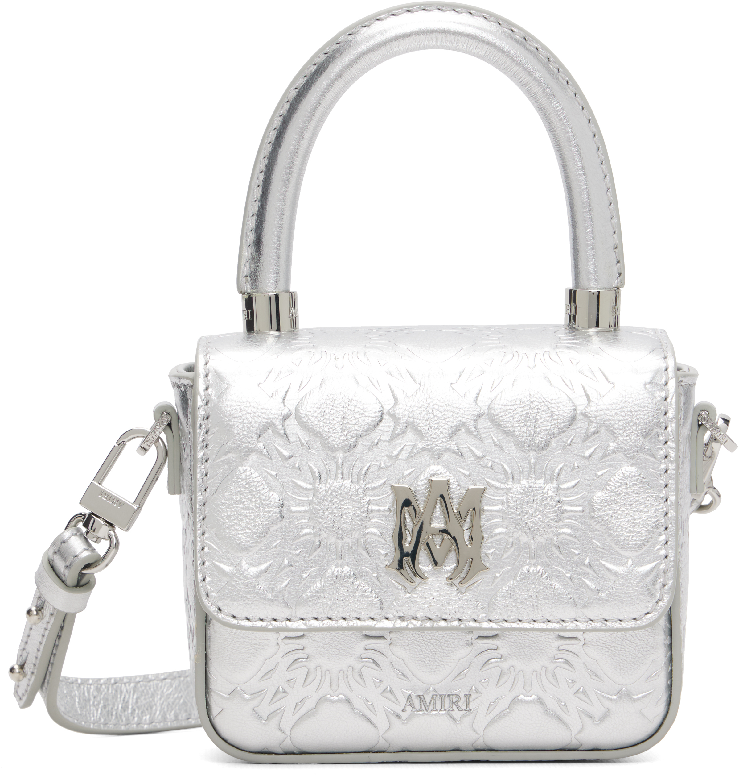 AMIRI: Silver MA Quad Nano Bag | SSENSE